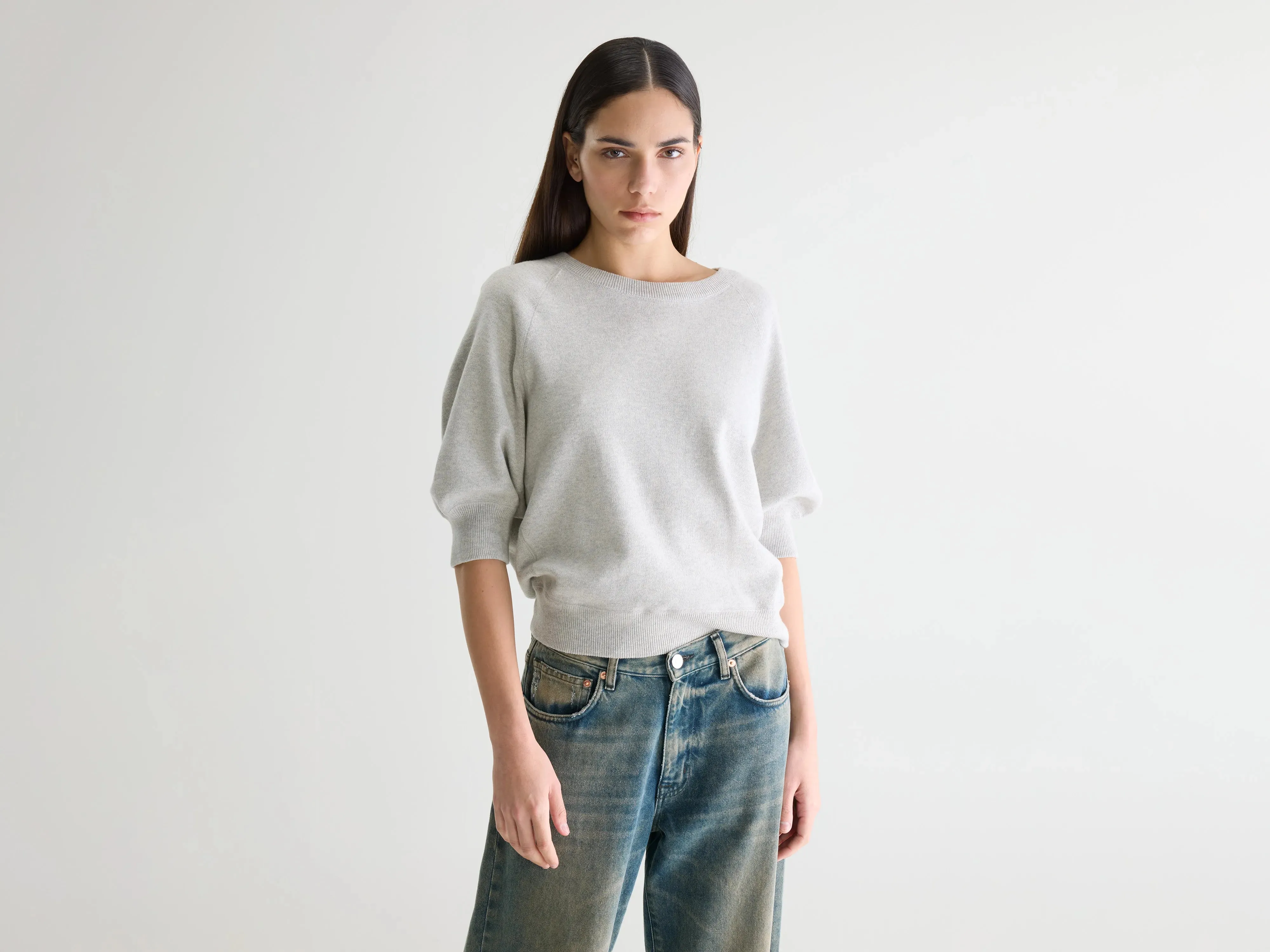 Anglet crewneck sweater (261 / W / OYSTER) sold by Bellerose