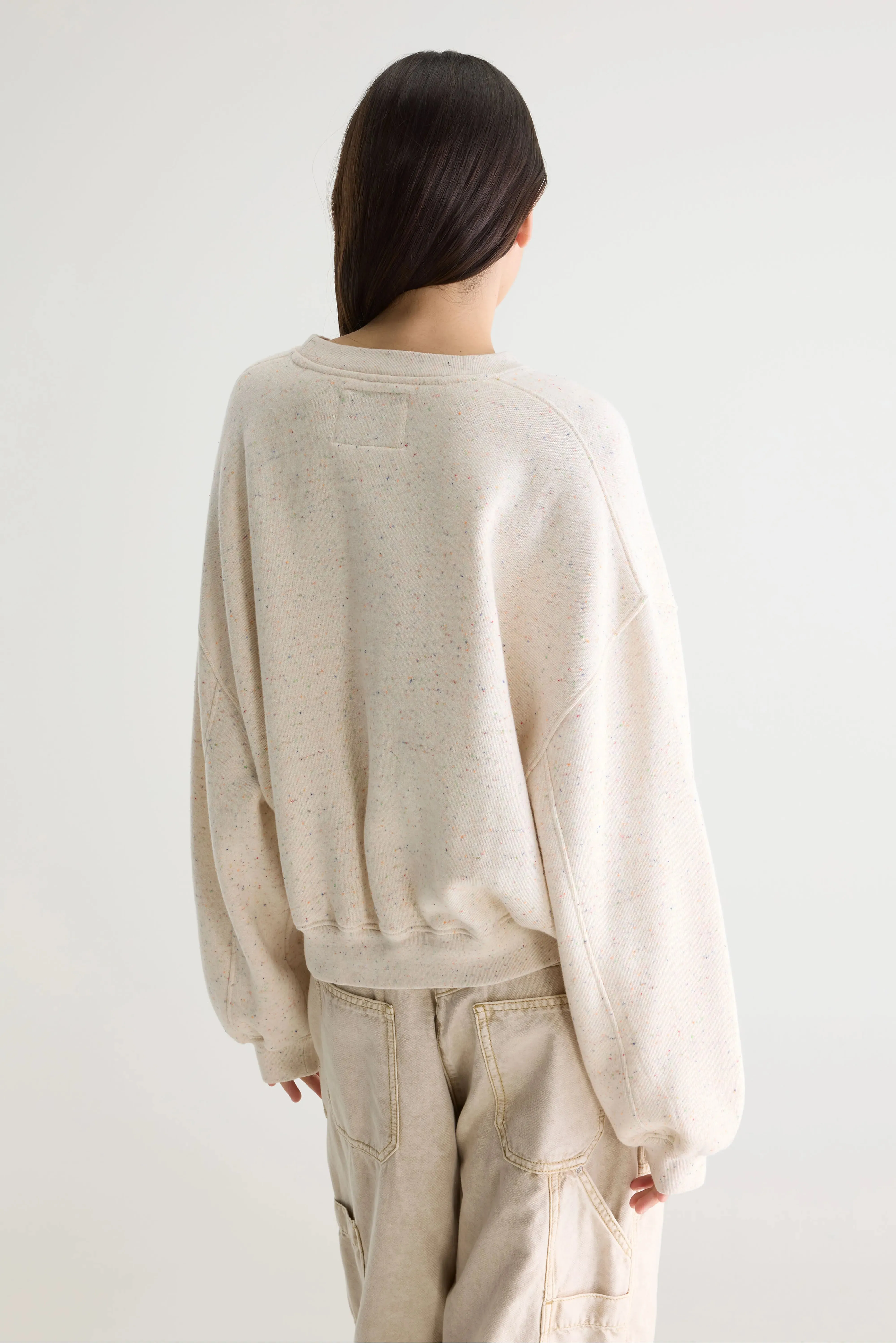 Fancy cropped crewneck sweatshirt (261 / W / COMBO C) sold by Bellerose product image thumbnail 4