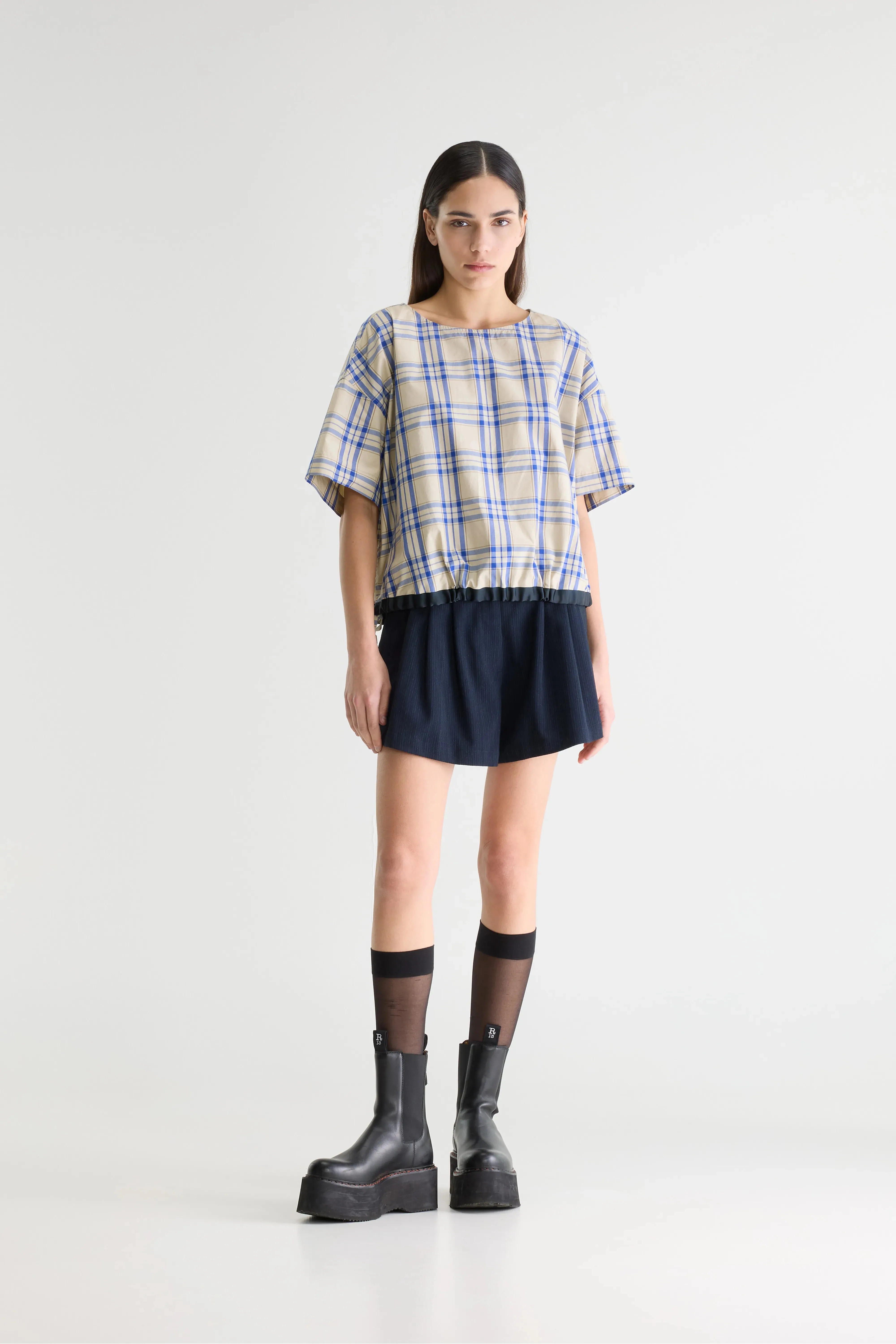 Gian relaxed blouse (261 / W / CHECK D) sold by Bellerose product image thumbnail 3