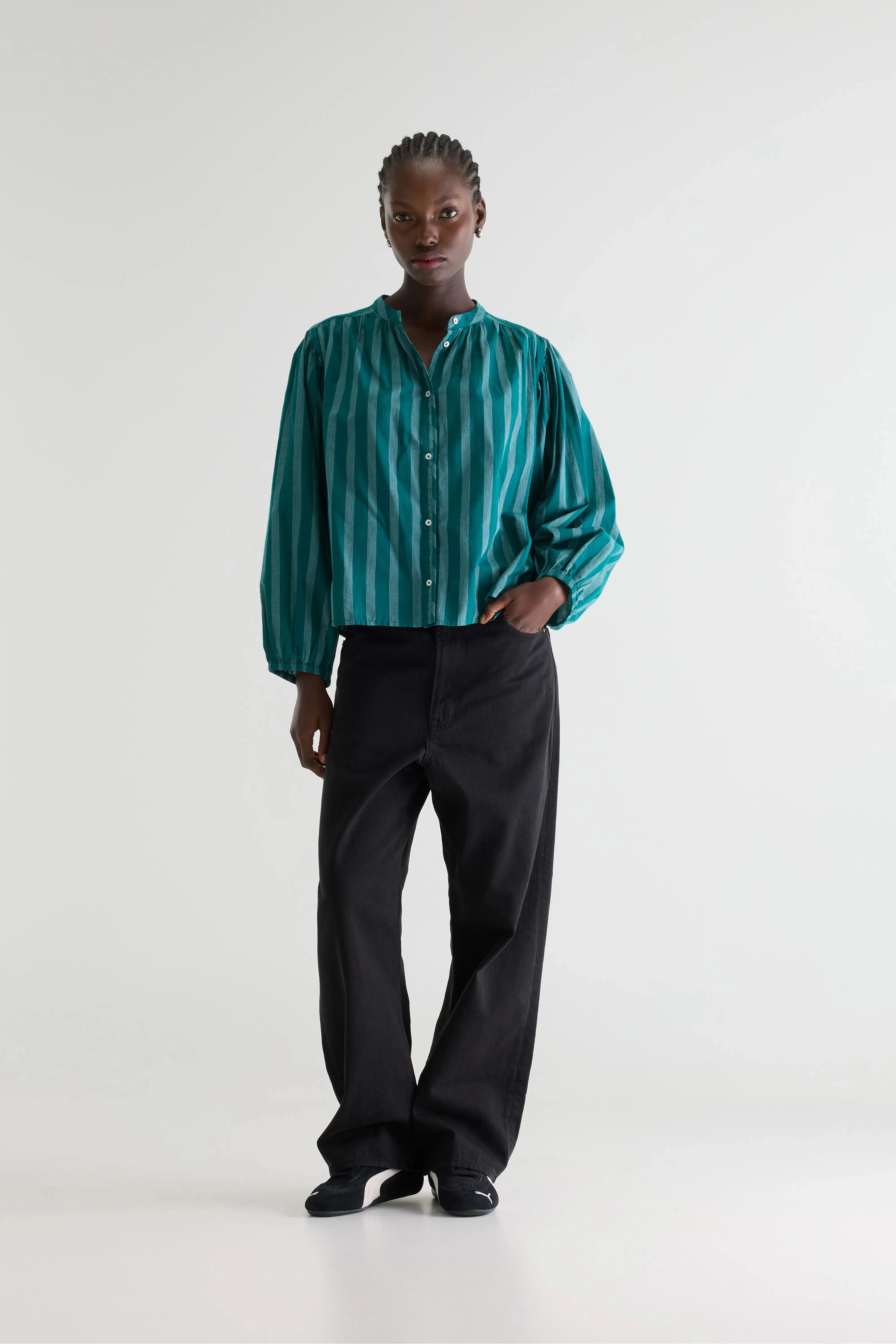 Cherry striped blouse (261 / W / STRIPE A) sold by Bellerose product image thumbnail 3