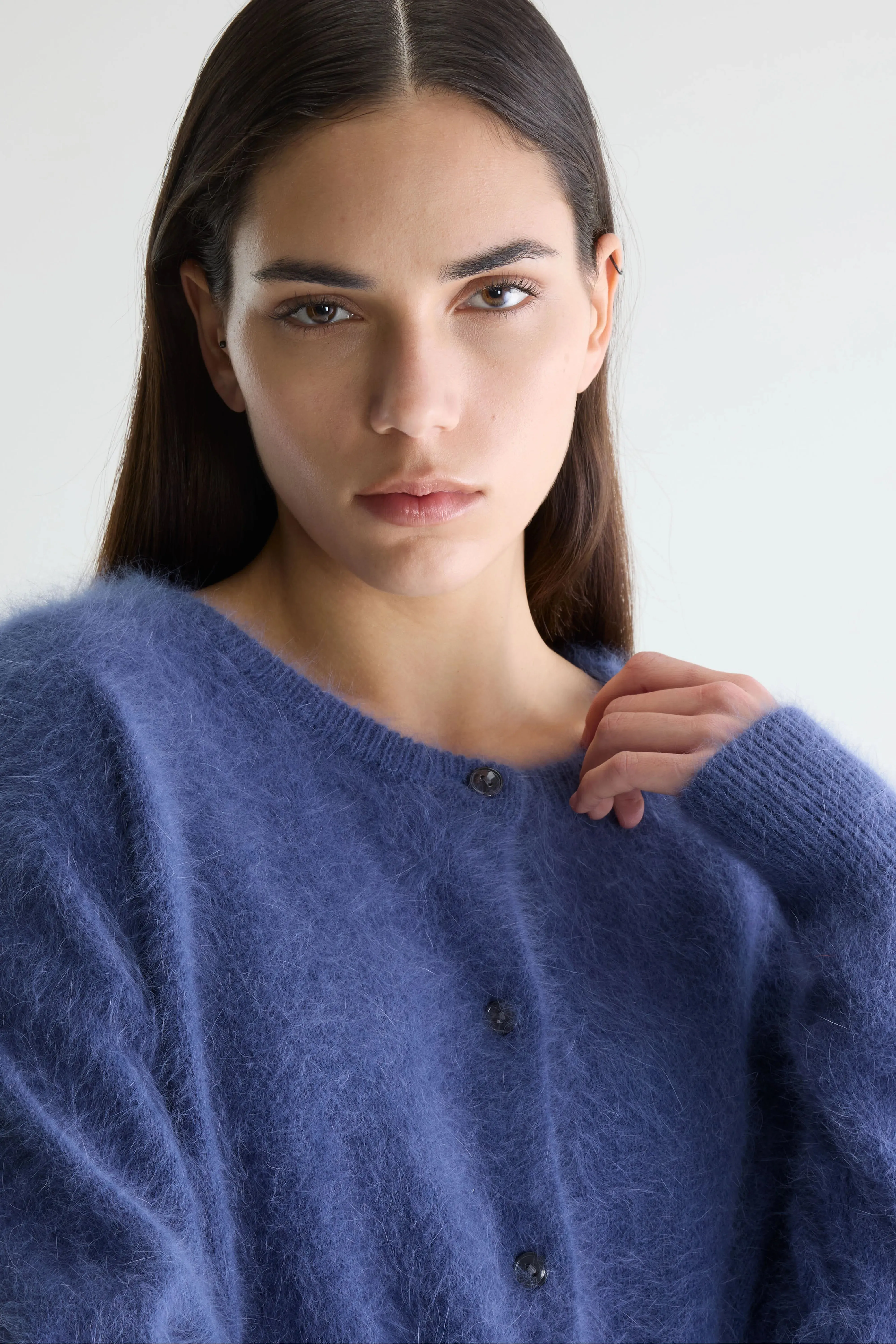 Dathan angora-blend cardigan (261 / W / STORM) sold by Bellerose product image thumbnail 5