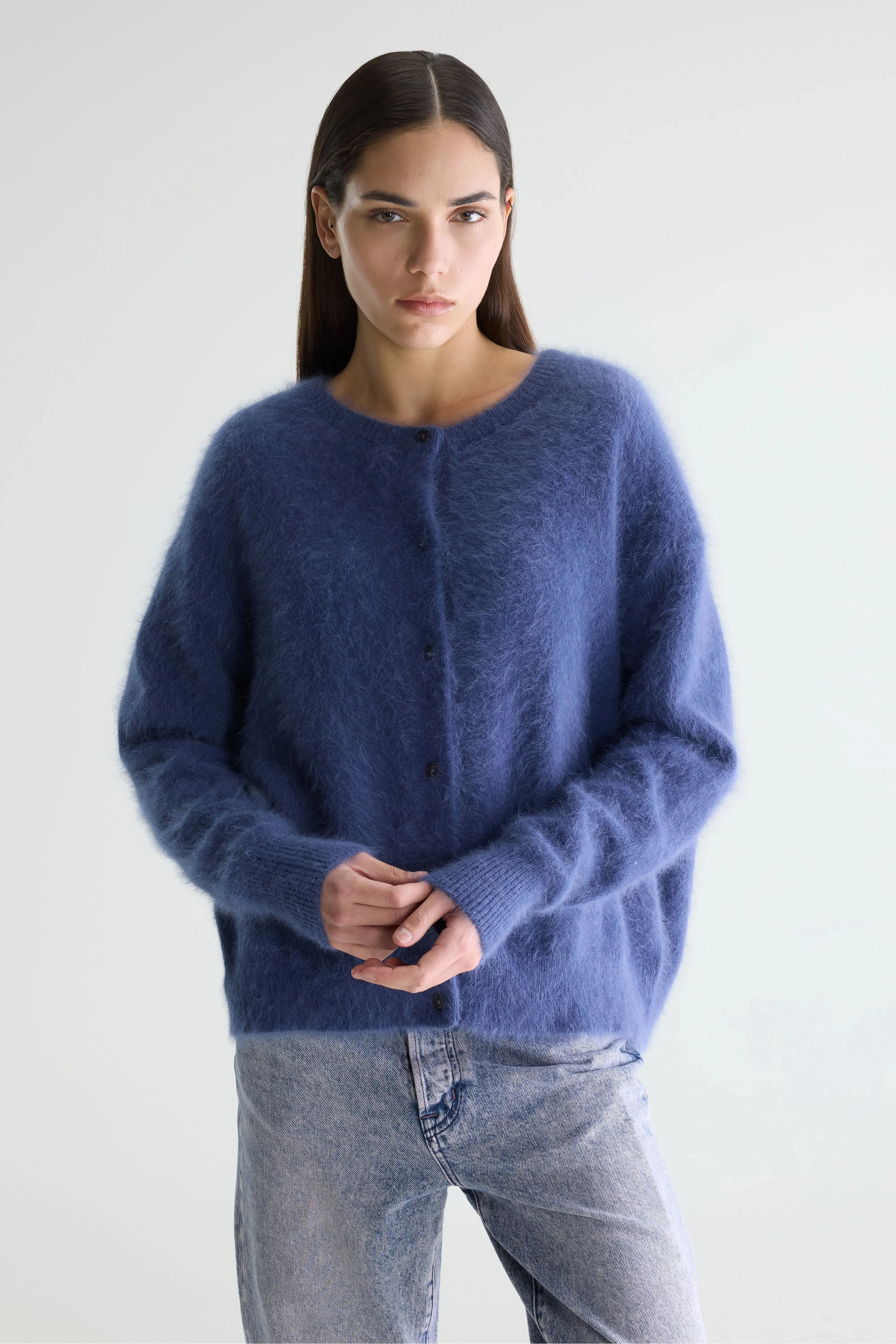 Dathan angora-blend cardigan (261 / W / STORM) sold by Bellerose product image thumbnail 2