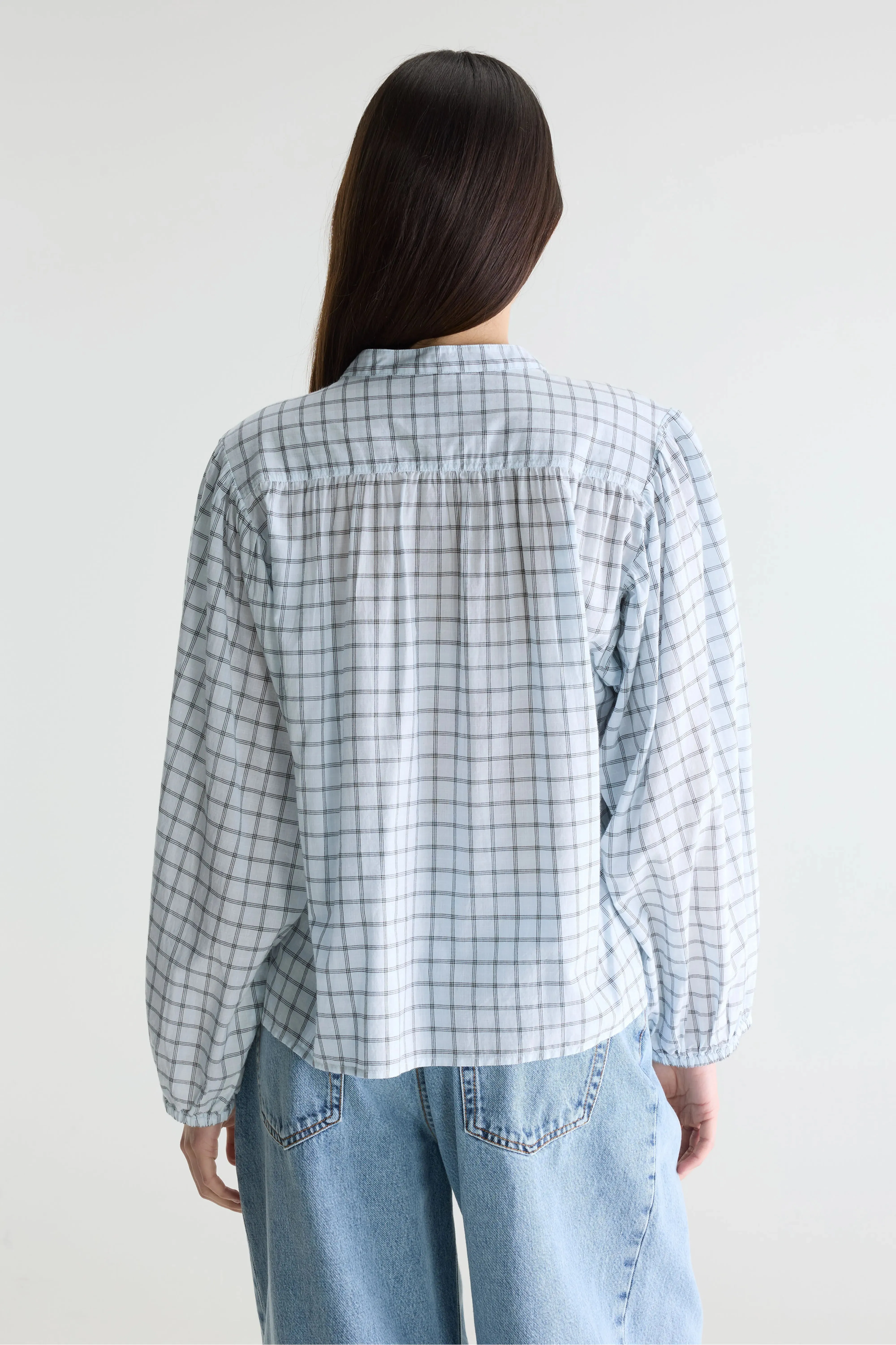 Cherry checked blouse (261 / W / CHECK B) sold by Bellerose product image thumbnail 4