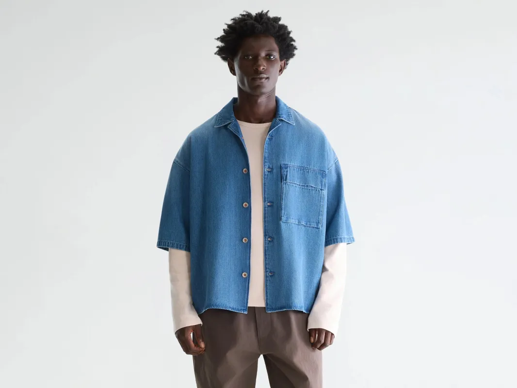 Prim denim shirt (261 / M / HVY STONE WASH) sold by Bellerose