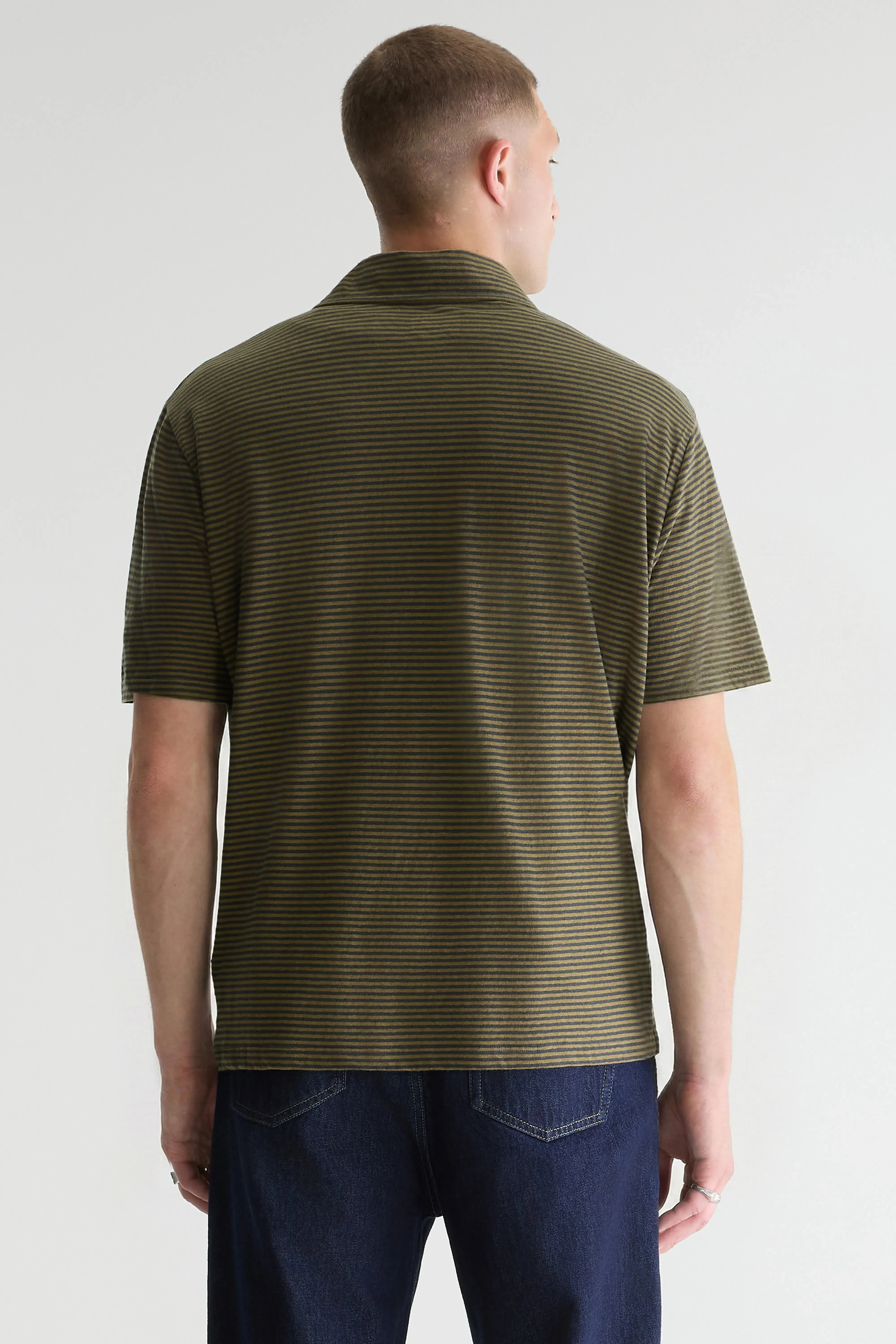 Videop relaxed striped polo (261 / M / STRIPE A) sold by Bellerose product image thumbnail 5