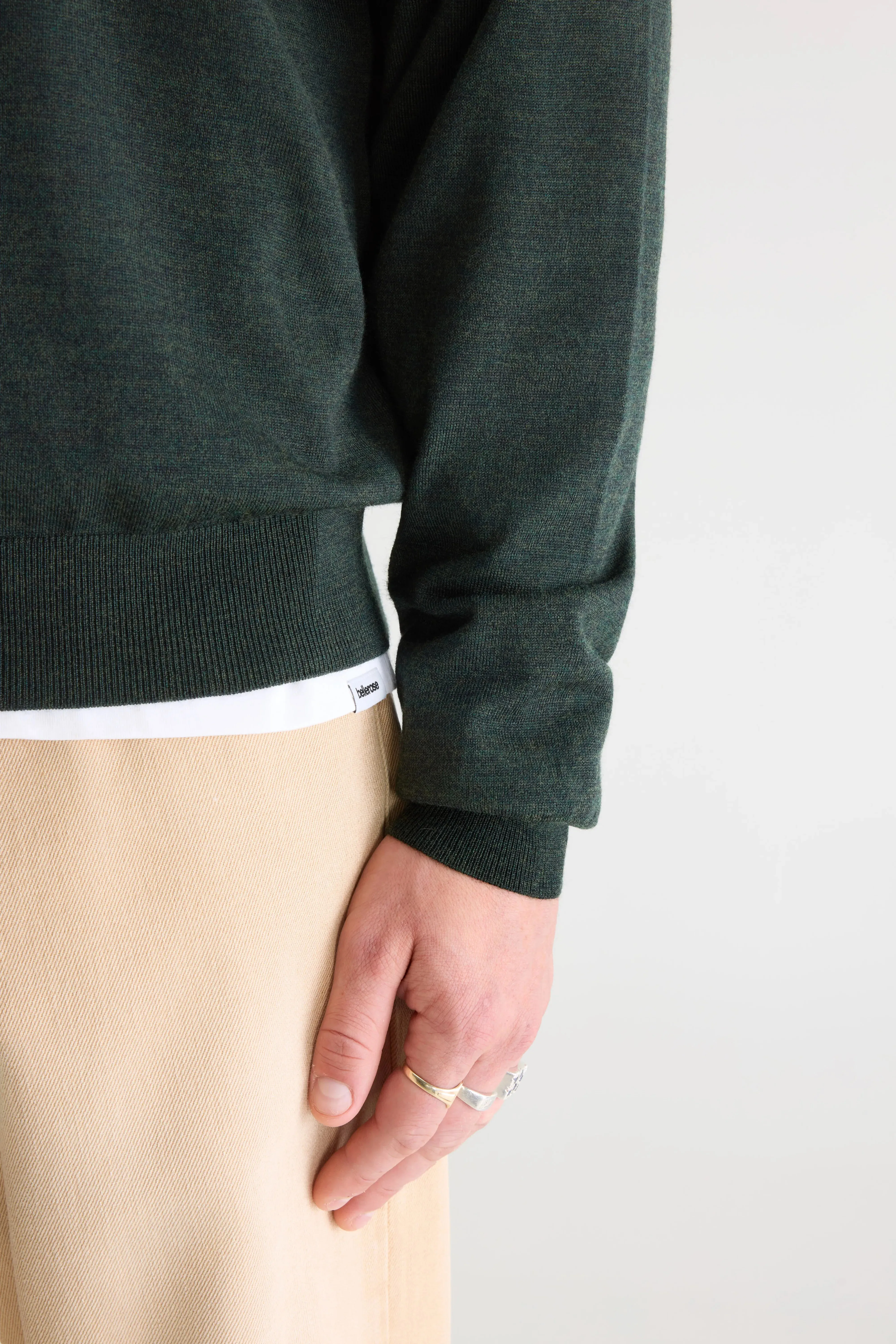 Dilwy v-neck sweater (261 / M / DARK OLIVE) sold by Bellerose product image thumbnail 5