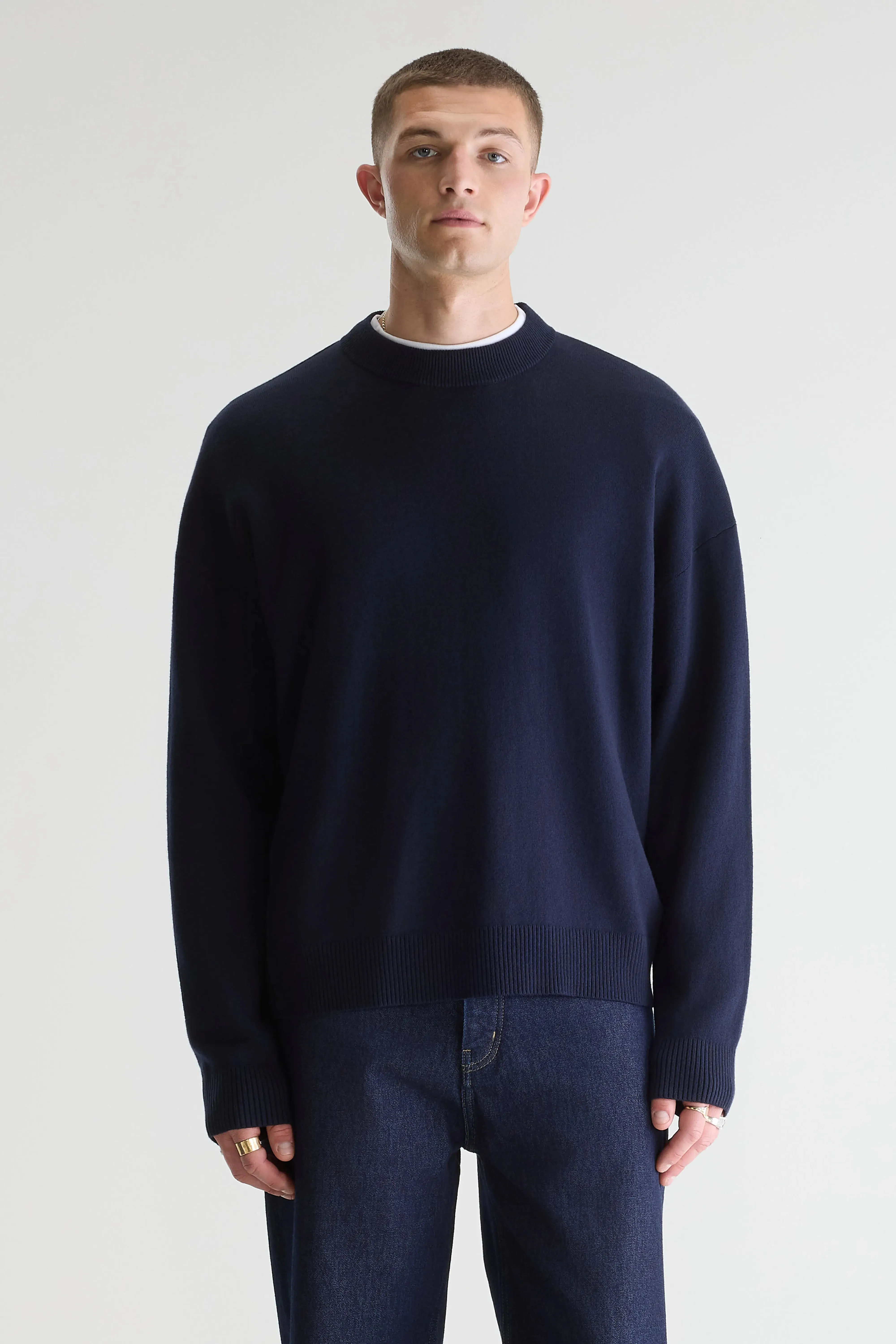 Geolem crewneck sweater (261 / M / NAVY) sold by Bellerose product image thumbnail 2