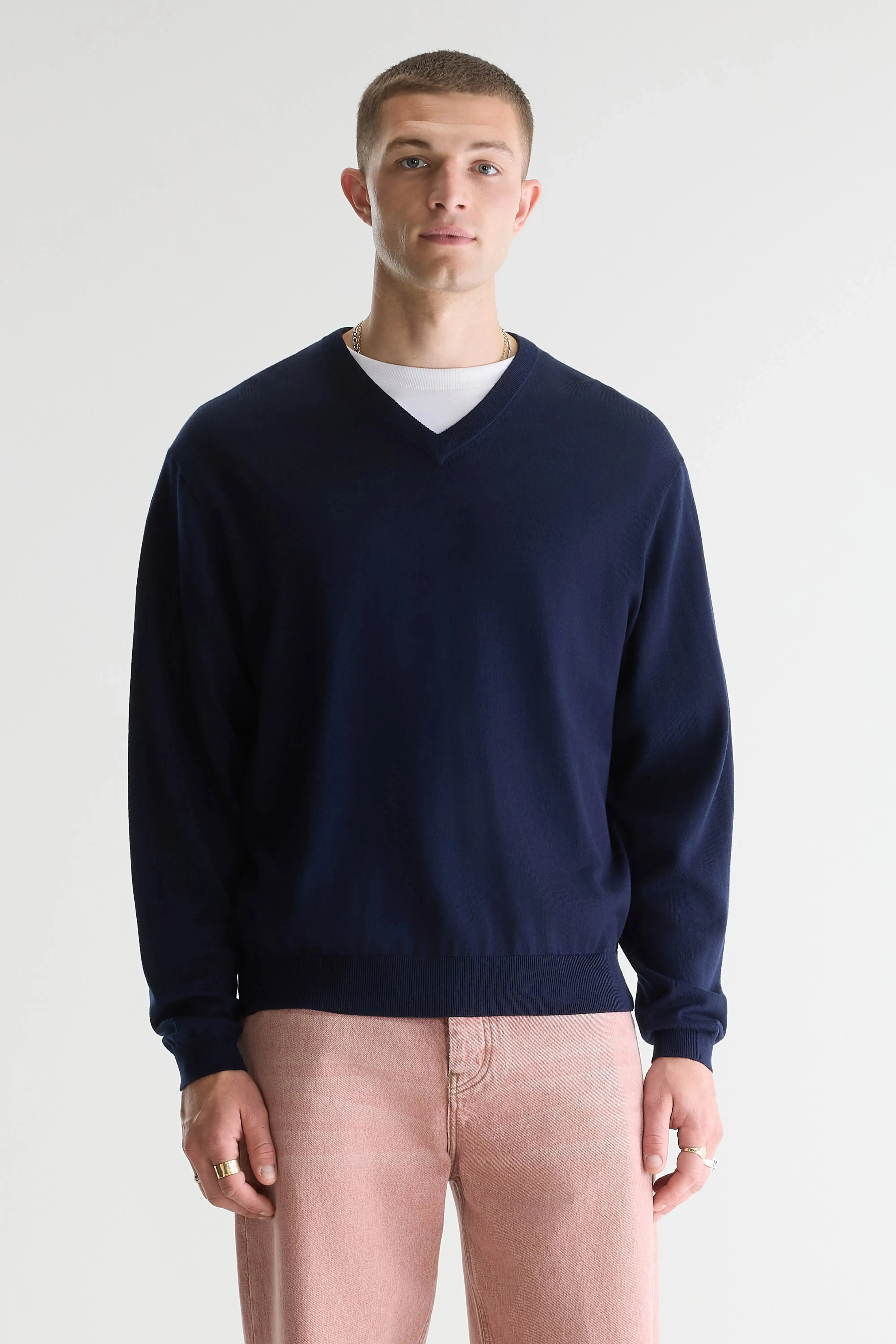 Dilwy v-neck sweater (261 / M / NAVY) sold by Bellerose product image thumbnail 3