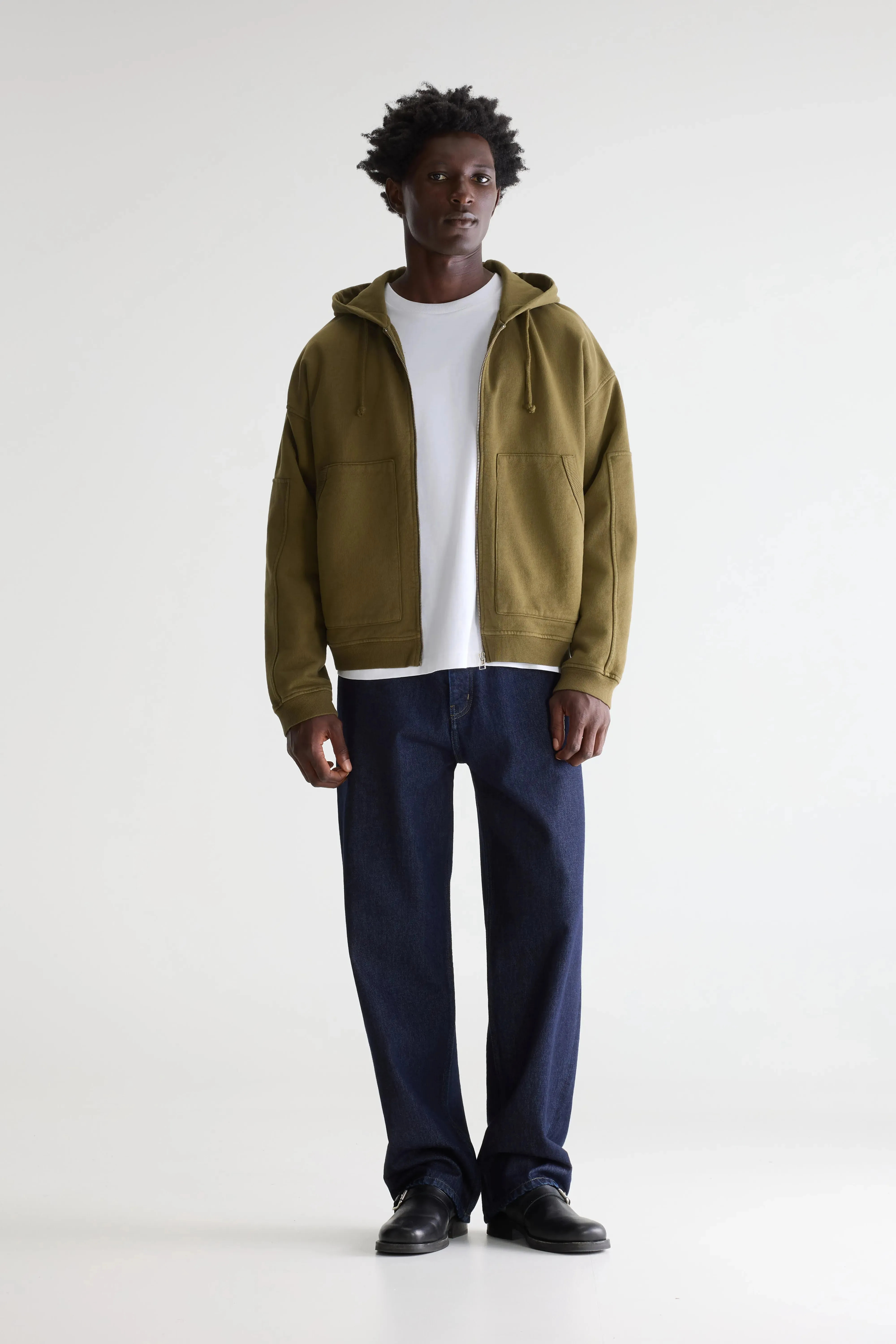 Falkop hoodie (261 / M / MILITARY) sold by Bellerose product image thumbnail 3
