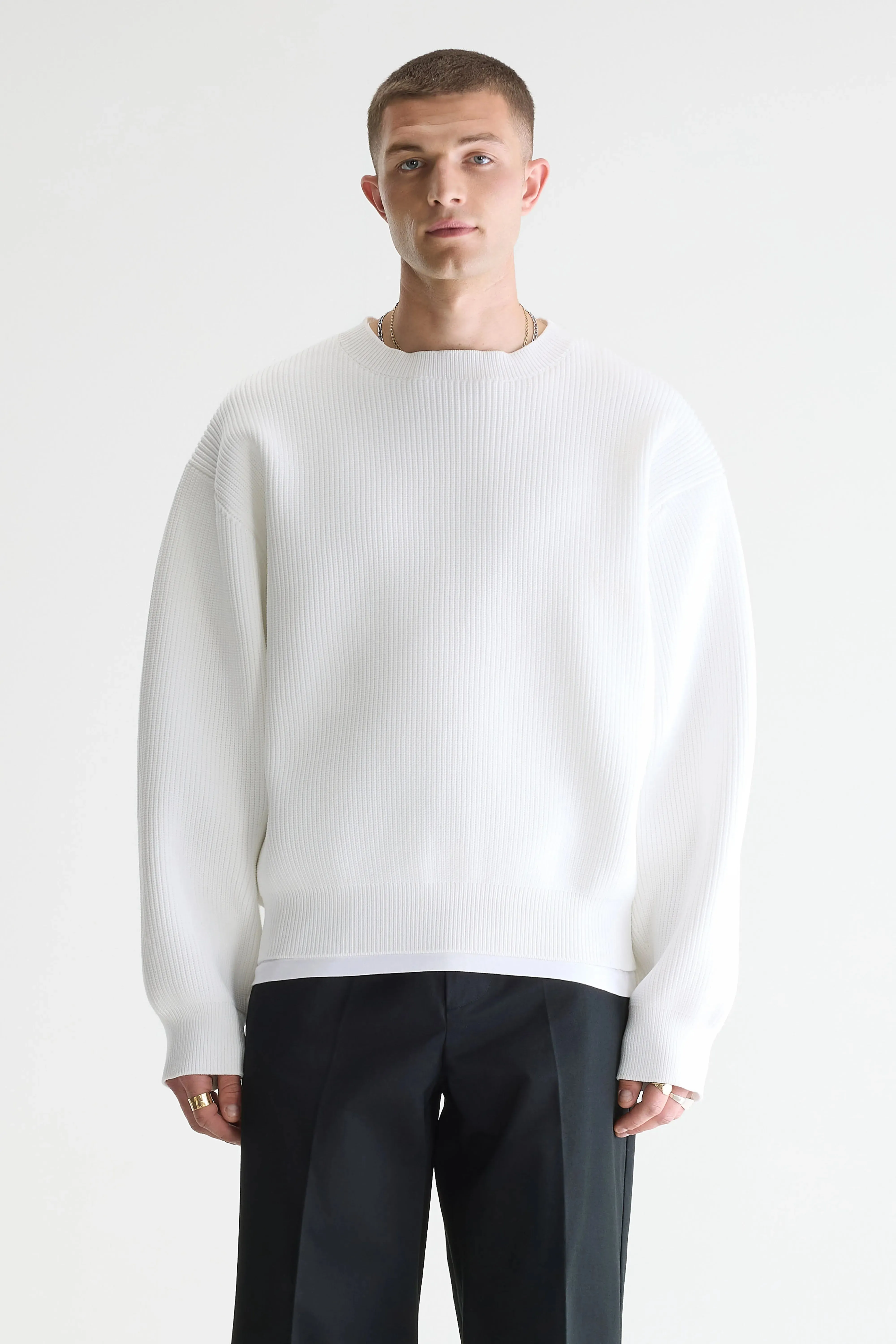 Alyes structured sweater (261 / M / WHITE) sold by Bellerose product image thumbnail 2