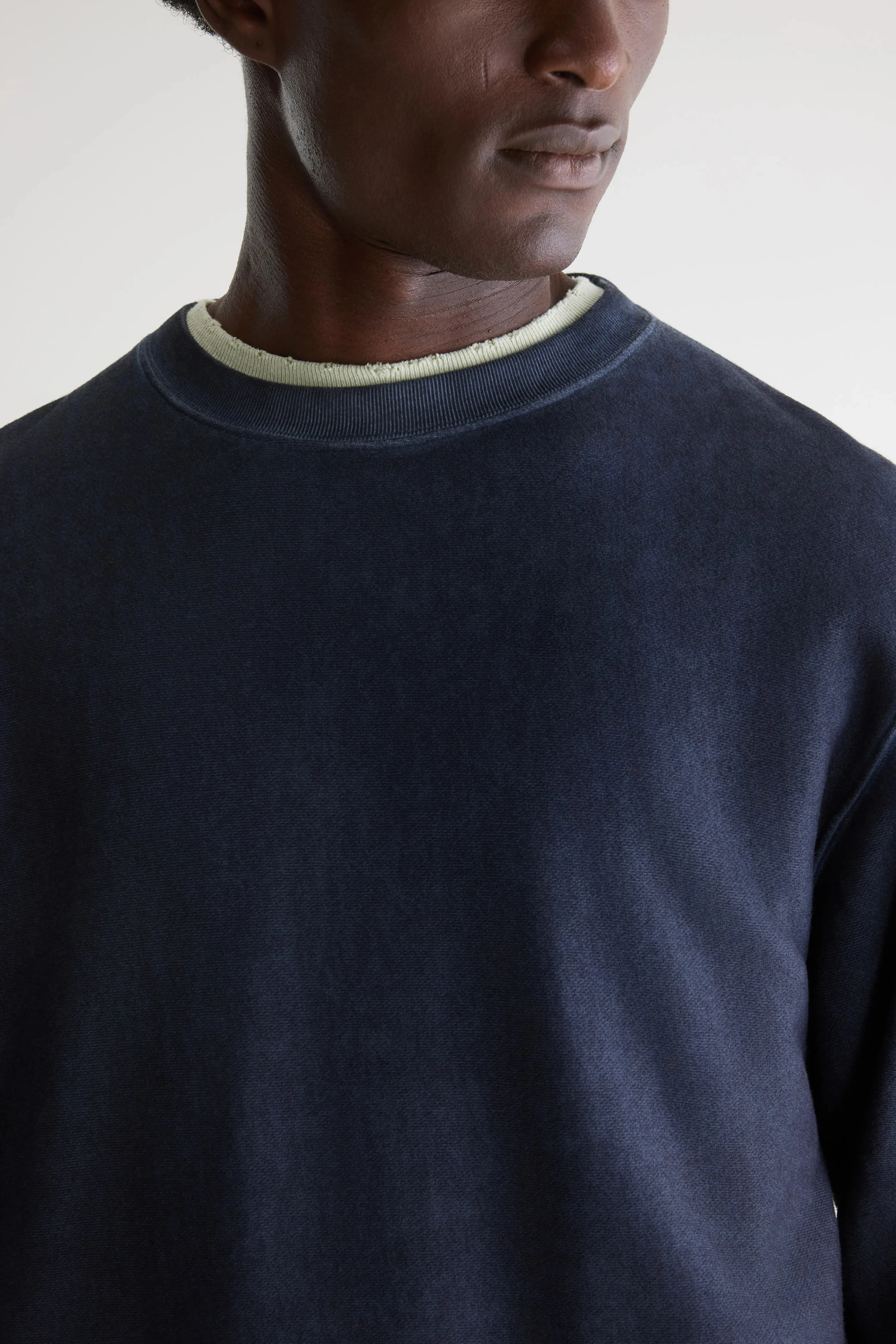 Flake crewneck sweatshirt (261 / M / DARK NAVY) sold by Bellerose product image thumbnail 4