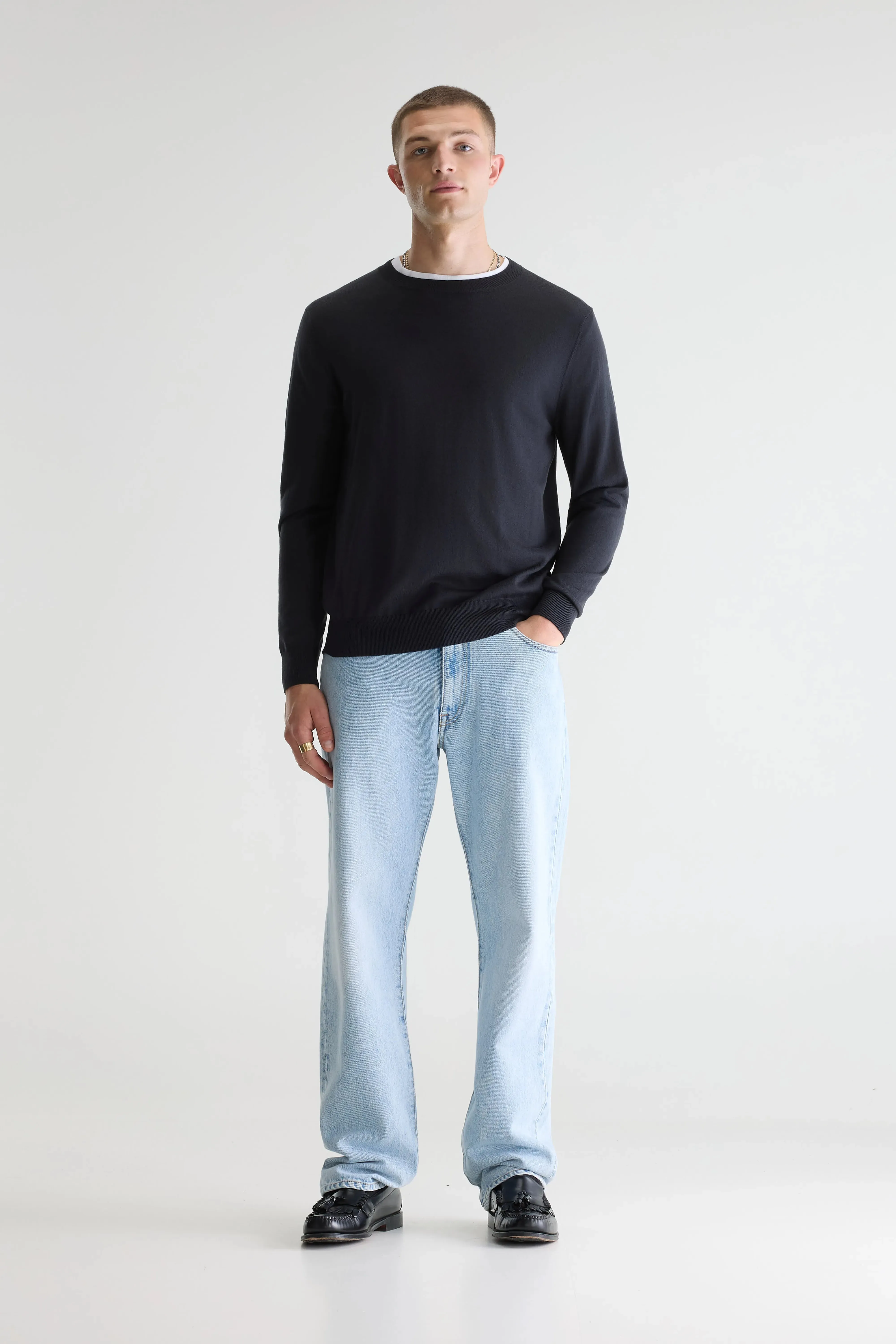 Dilles crewneck sweater (261 / M / LICORICE) sold by Bellerose product image thumbnail 3