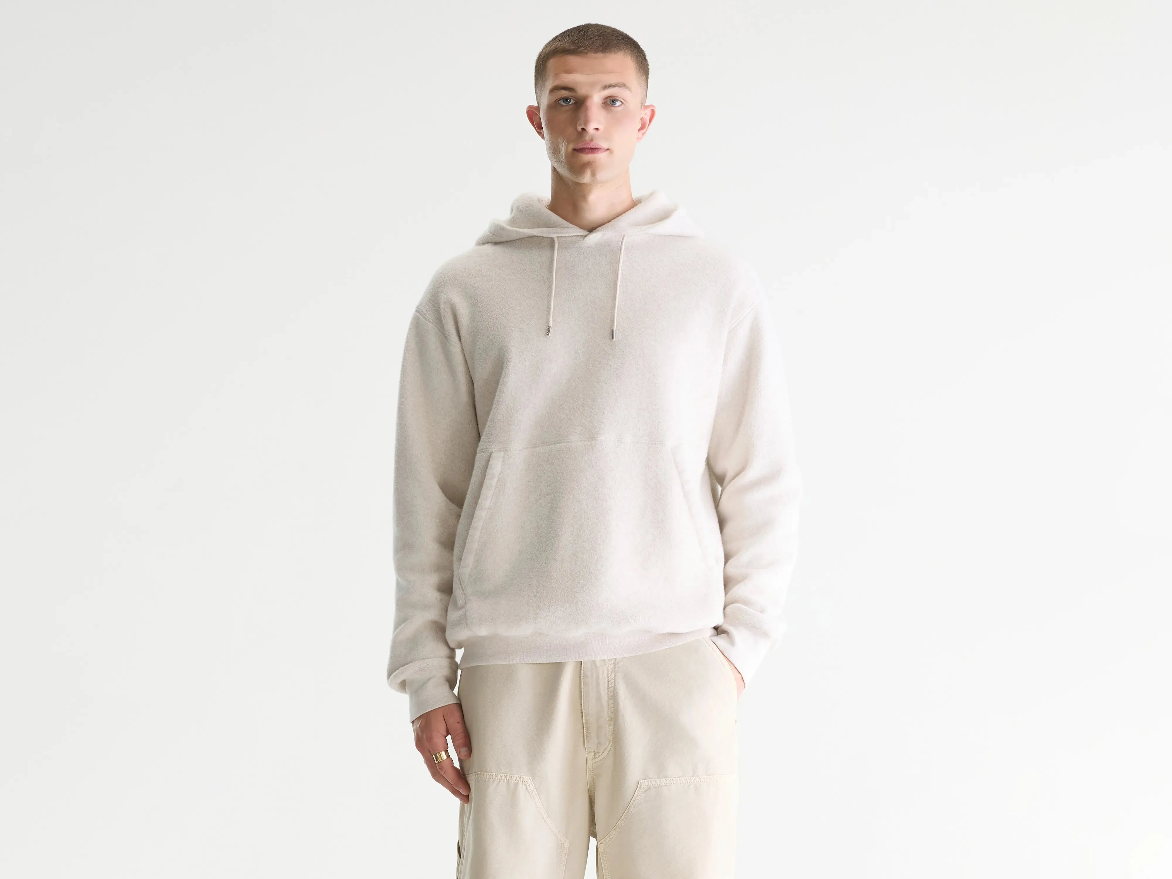 Mattis relaxed hoodie (261 / M / CALCAIRE) sold by Bellerose