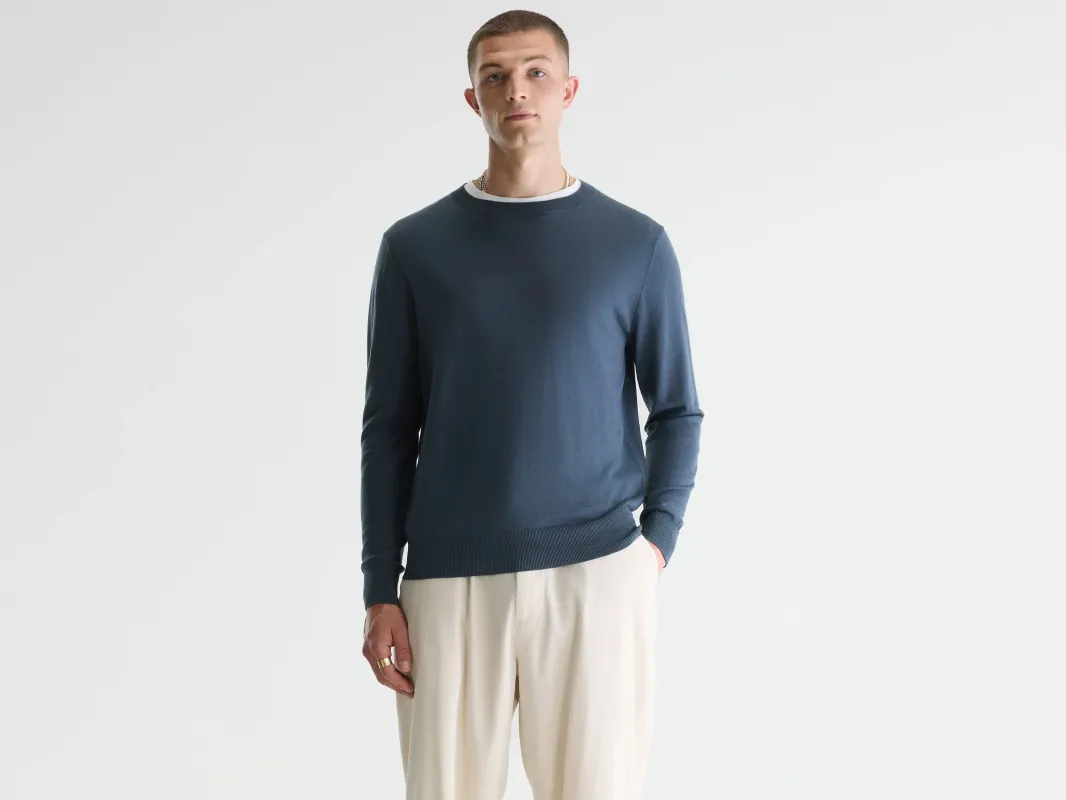 Dilles crewneck sweater (261 / M / DOVE) sold by Bellerose
