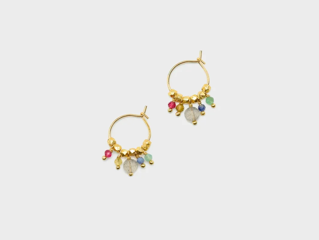 Ginevrine Hoop Earrings (261 / W / MULTICOLOR) made by Bellerose