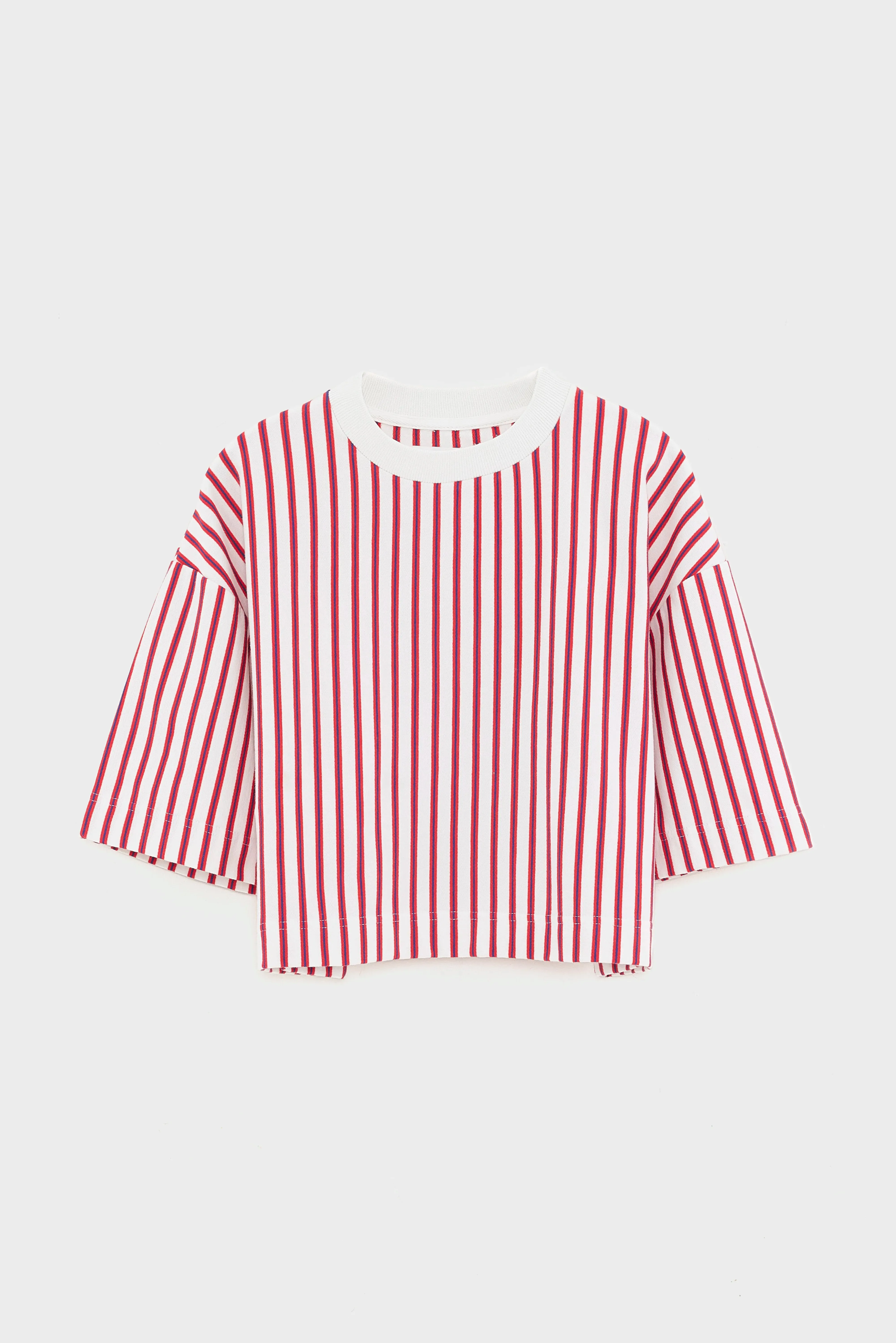 Athan cropped t-shirt (261 / G / STRIPE A) sold by Bellerose product image thumbnail 2