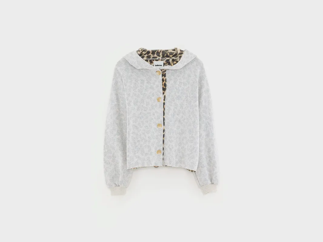 Fleya relaxed cardigan (261 / G / OYSTER) sold by Bellerose
