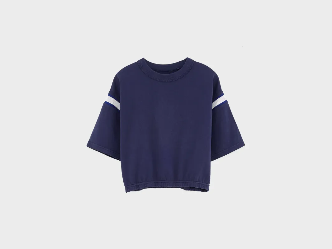 Casel cropped t-shirt (261 / G / NAVAL) made by Bellerose