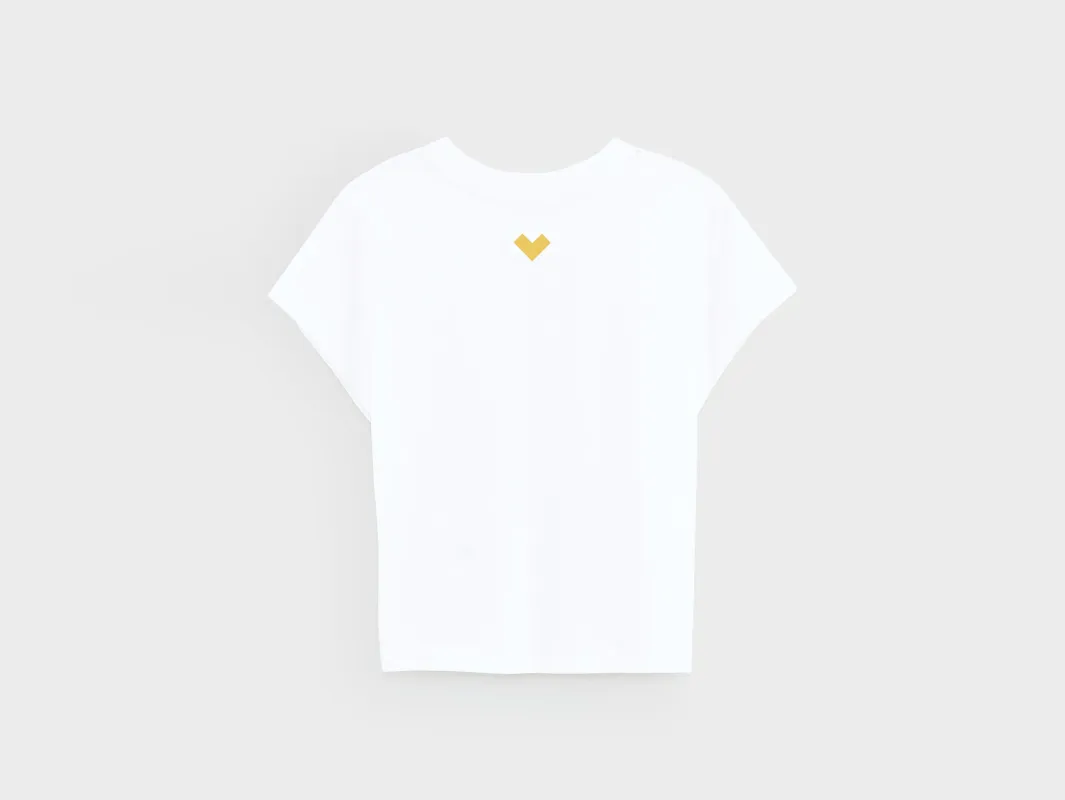 Cindo cropped t-shirt (261 / G / WHITE) sold by Bellerose