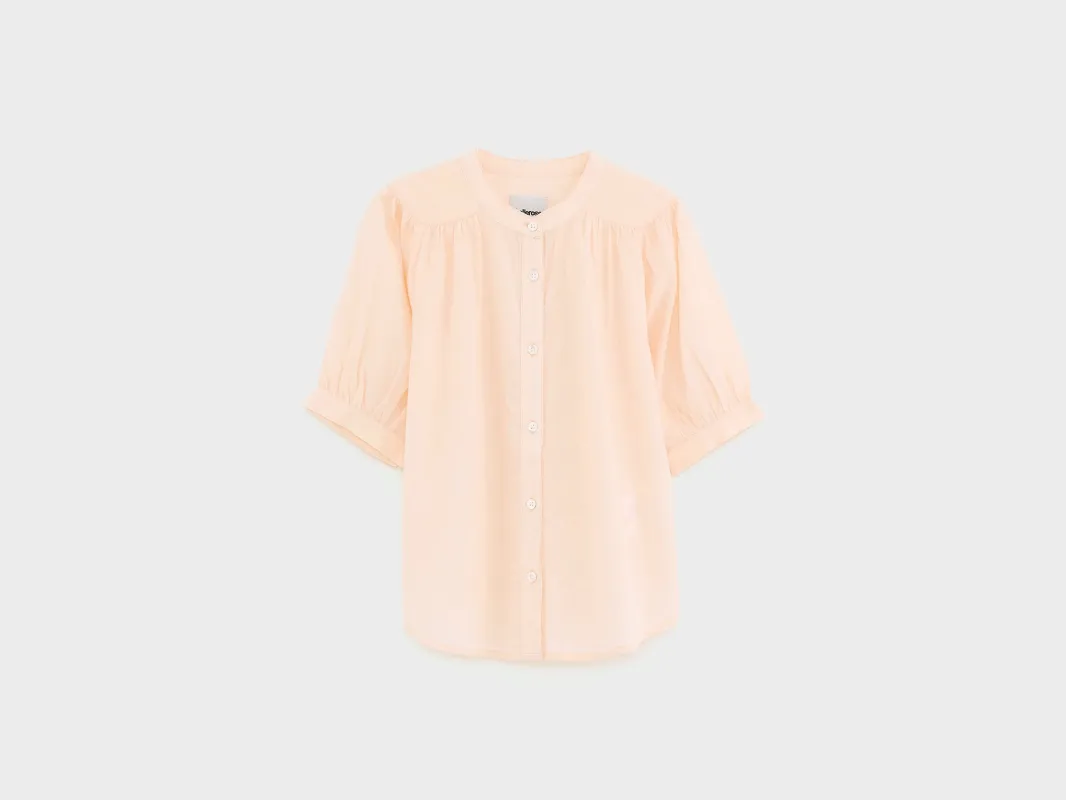 Hopsa short-sleeve blouse (261 / G / LIGHT ROSE) sold by Bellerose