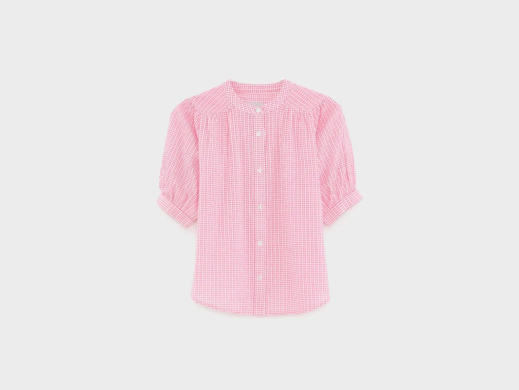 Hopsa short-sleeve blouse (261 / G / CHECK A) sold by Bellerose