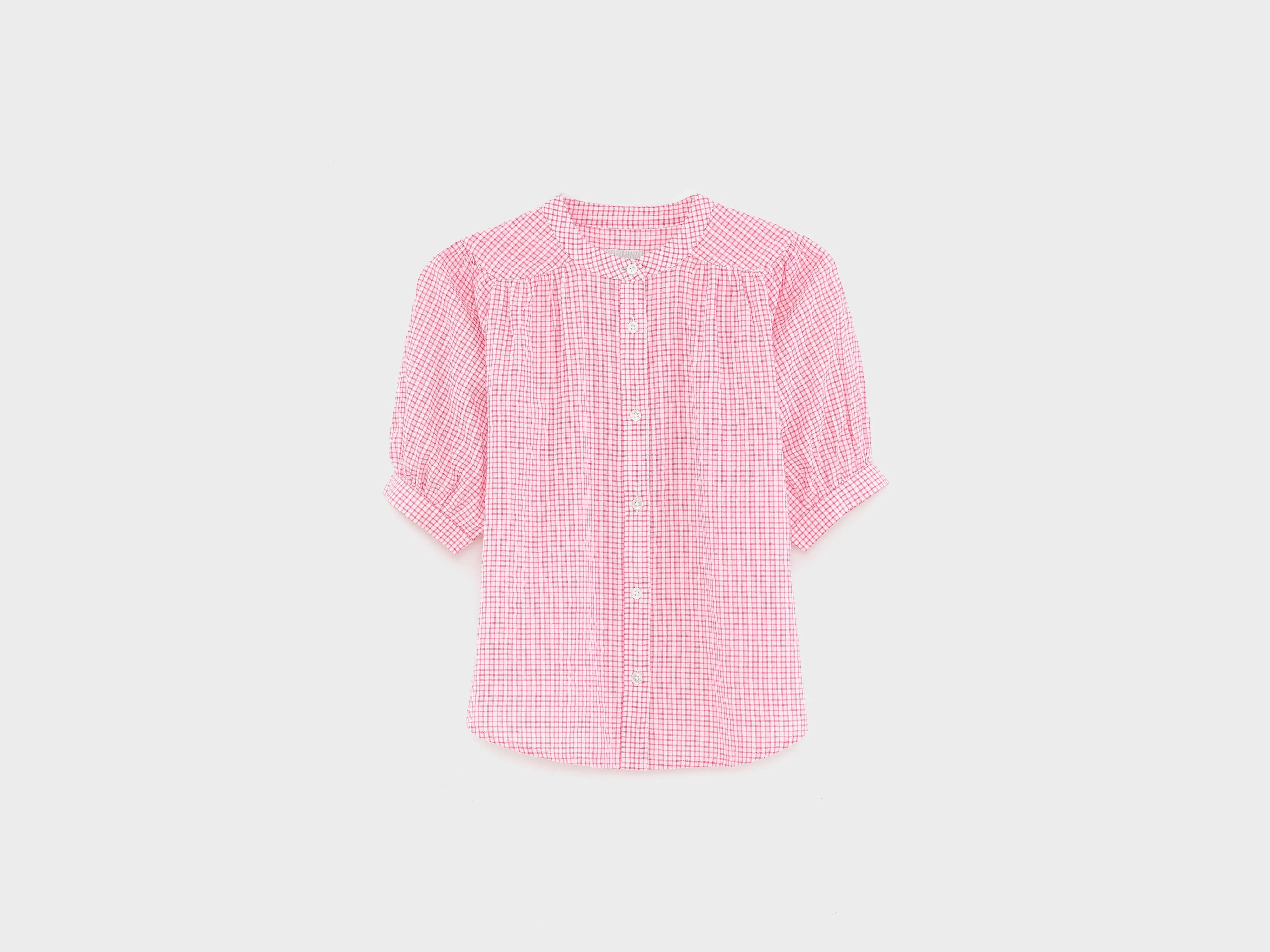 Hopsa short-sleeve blouse (261 / G / CHECK A) sold by Bellerose