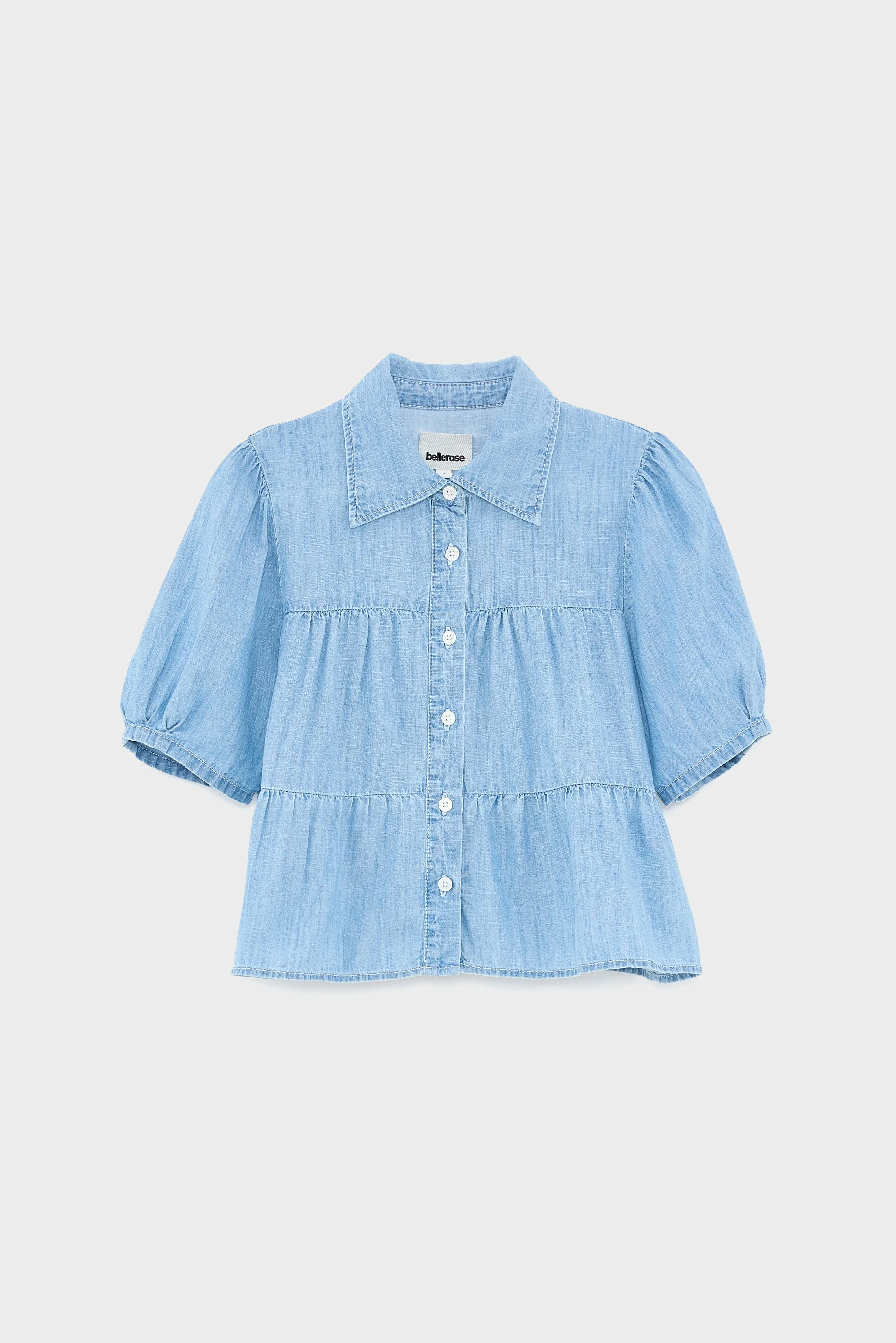 Helo denim shirt (261 / G / LT BLUE STONE) sold by Bellerose product image thumbnail 2
