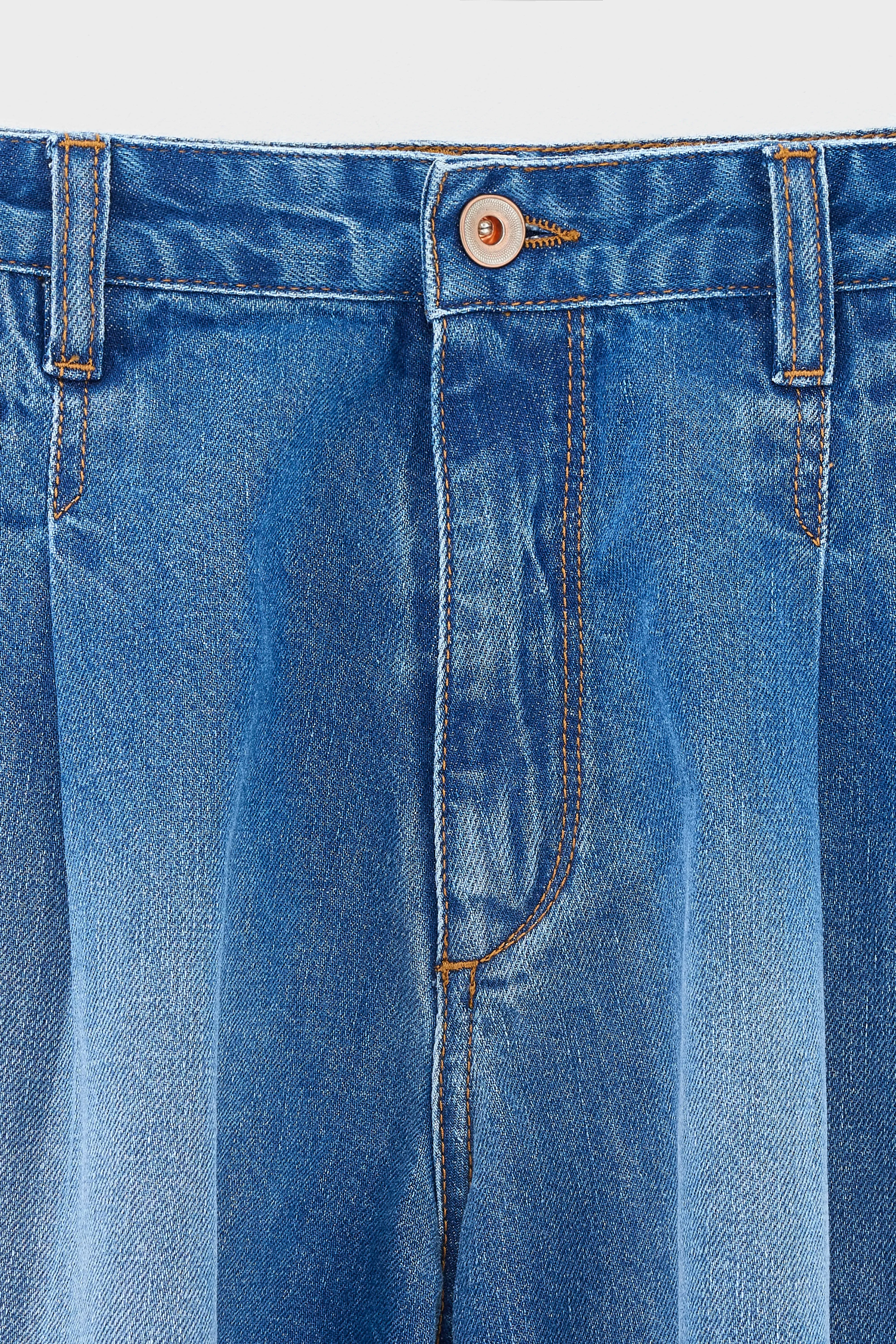 Pethula pleated denim shorts (261 / G / BLUE STONE) sold by Bellerose product image thumbnail 4