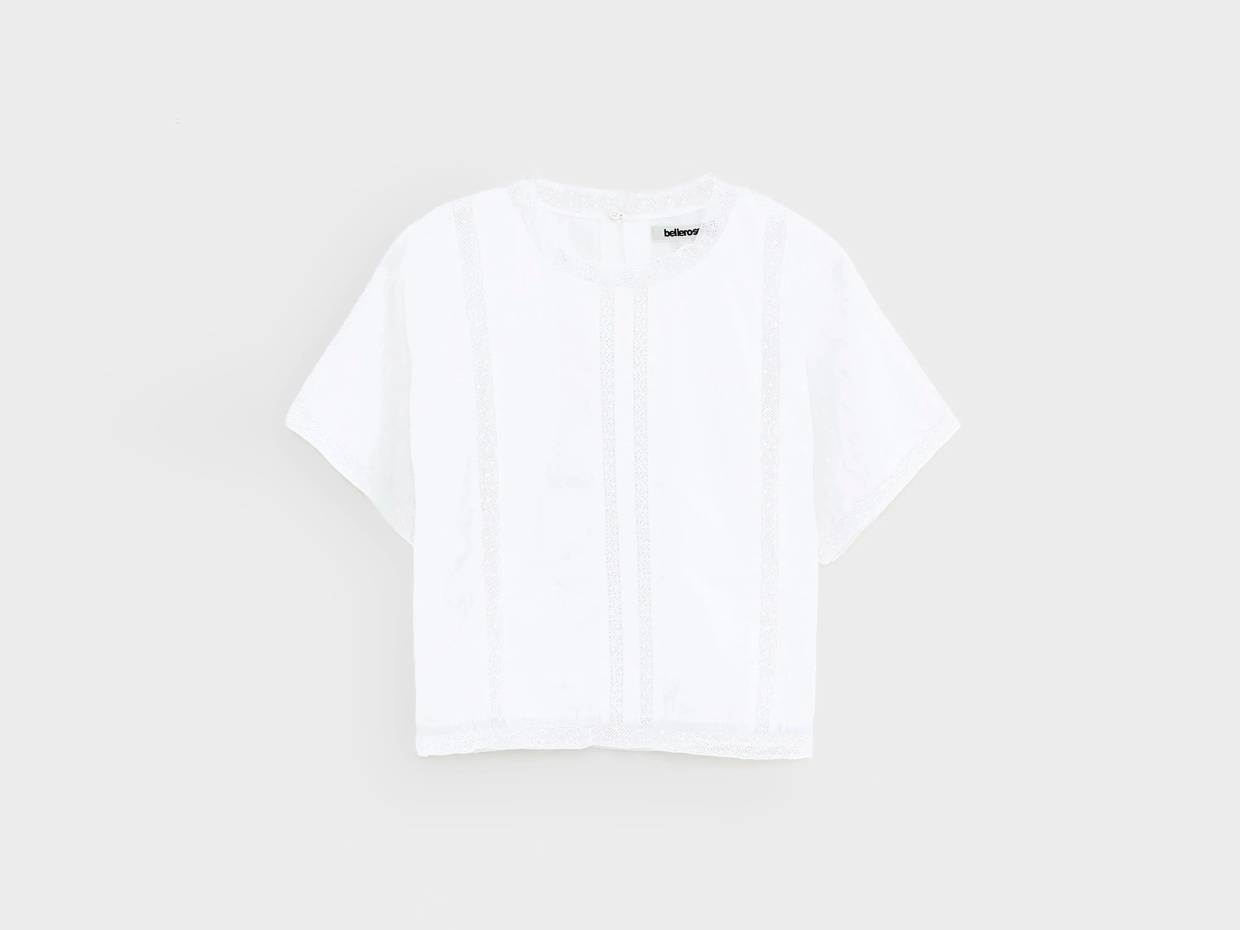 Hyacin cropped blouse (261 / G / WHITE) sold by Bellerose