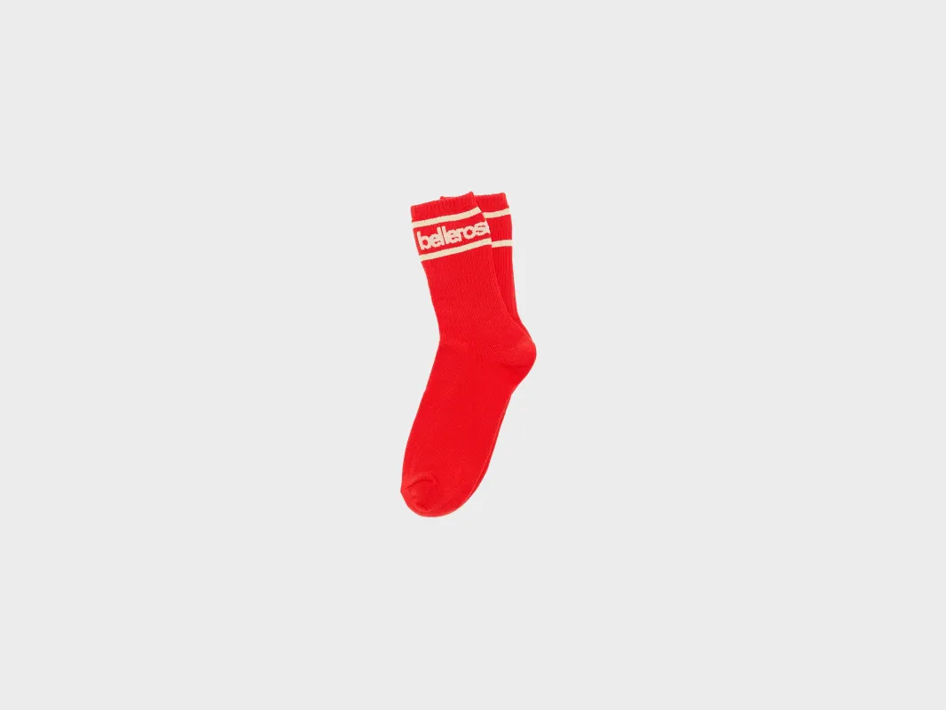 Vigil crew socks (261 / G / ECARLATE) sold by Bellerose