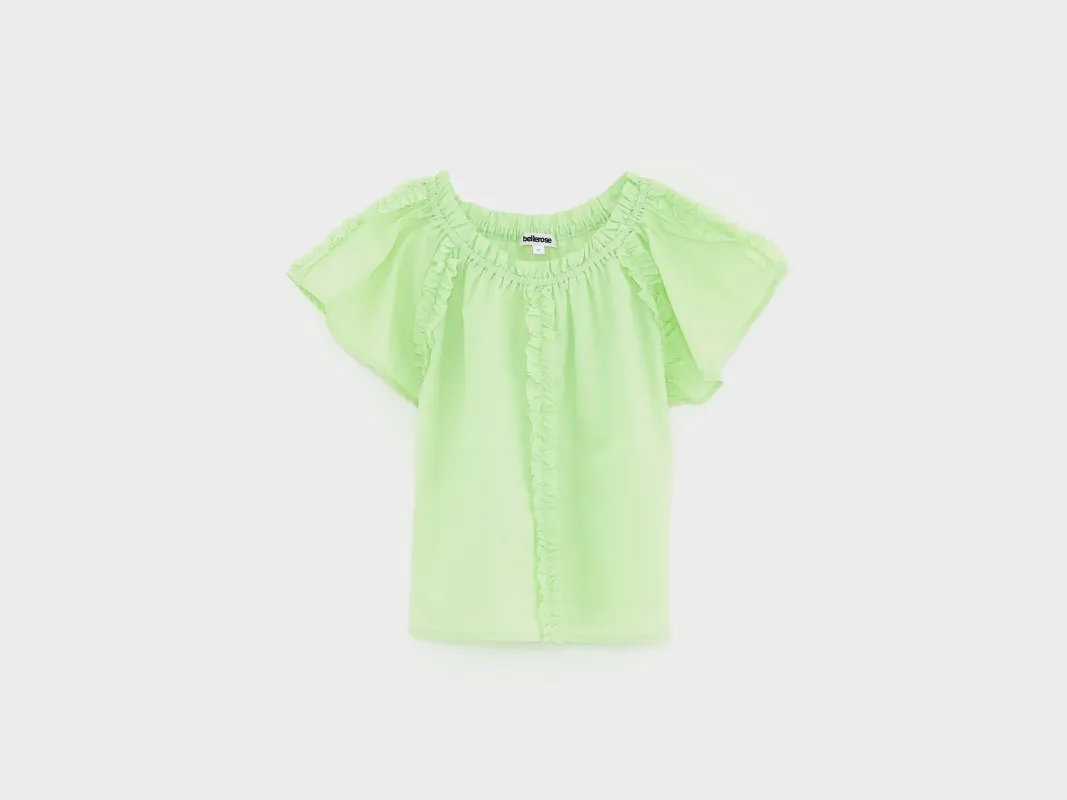 Hiera cropped blouse (261 / G / PARADISE) sold by Bellerose