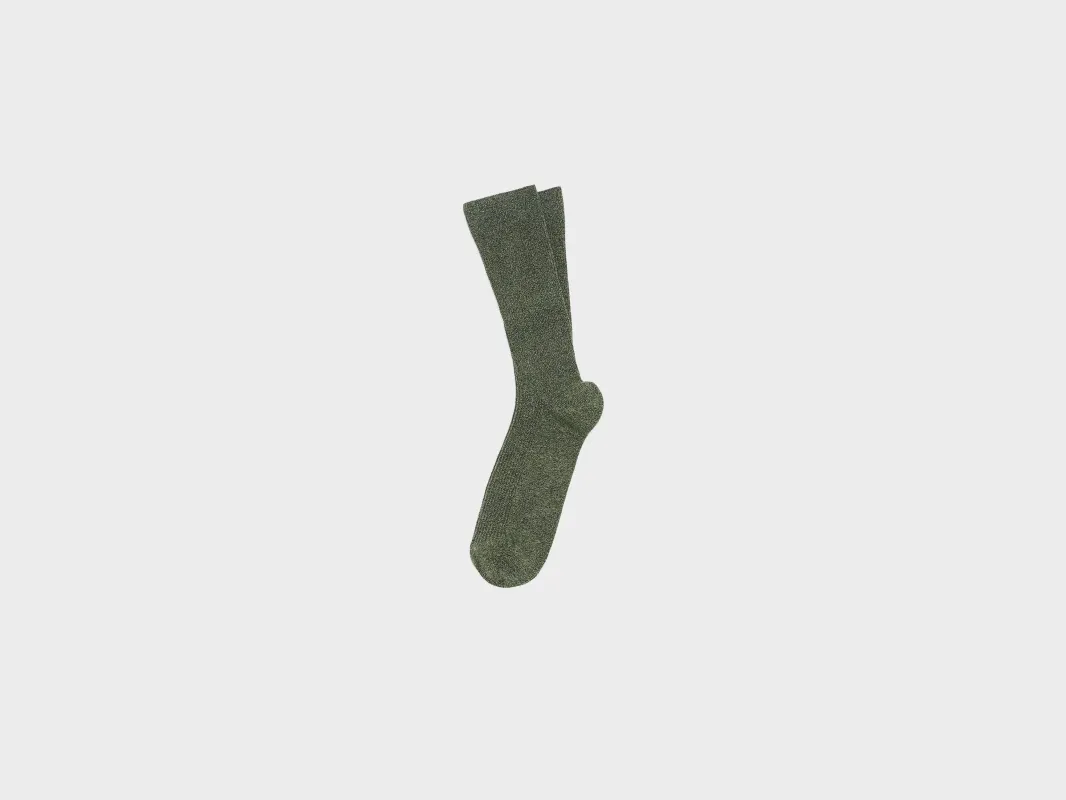Bapem mid-length socks (261 / M / ARMY) made by Bellerose