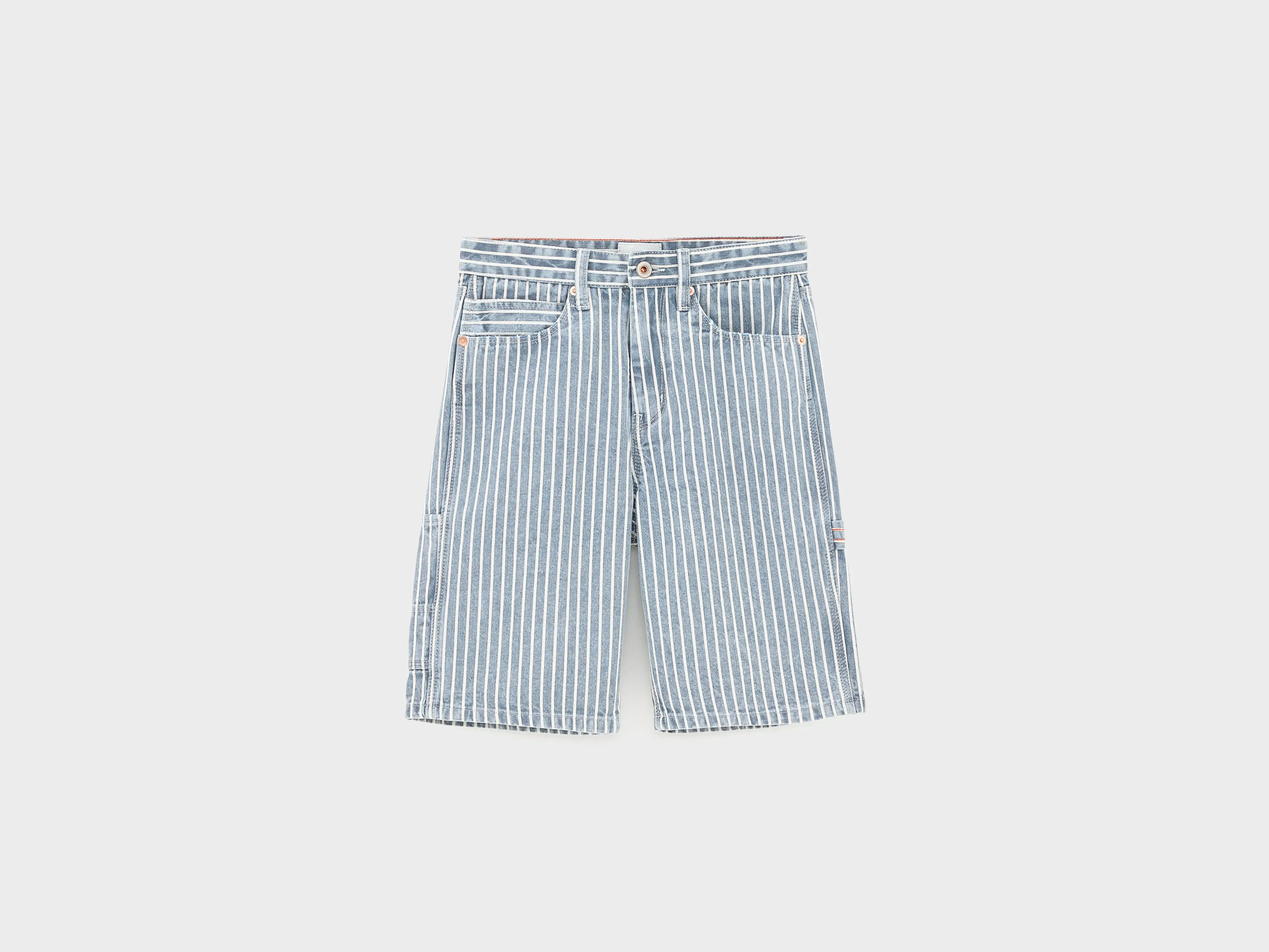 Peers denim shorts (261 / B / STRIPE A) sold by Bellerose