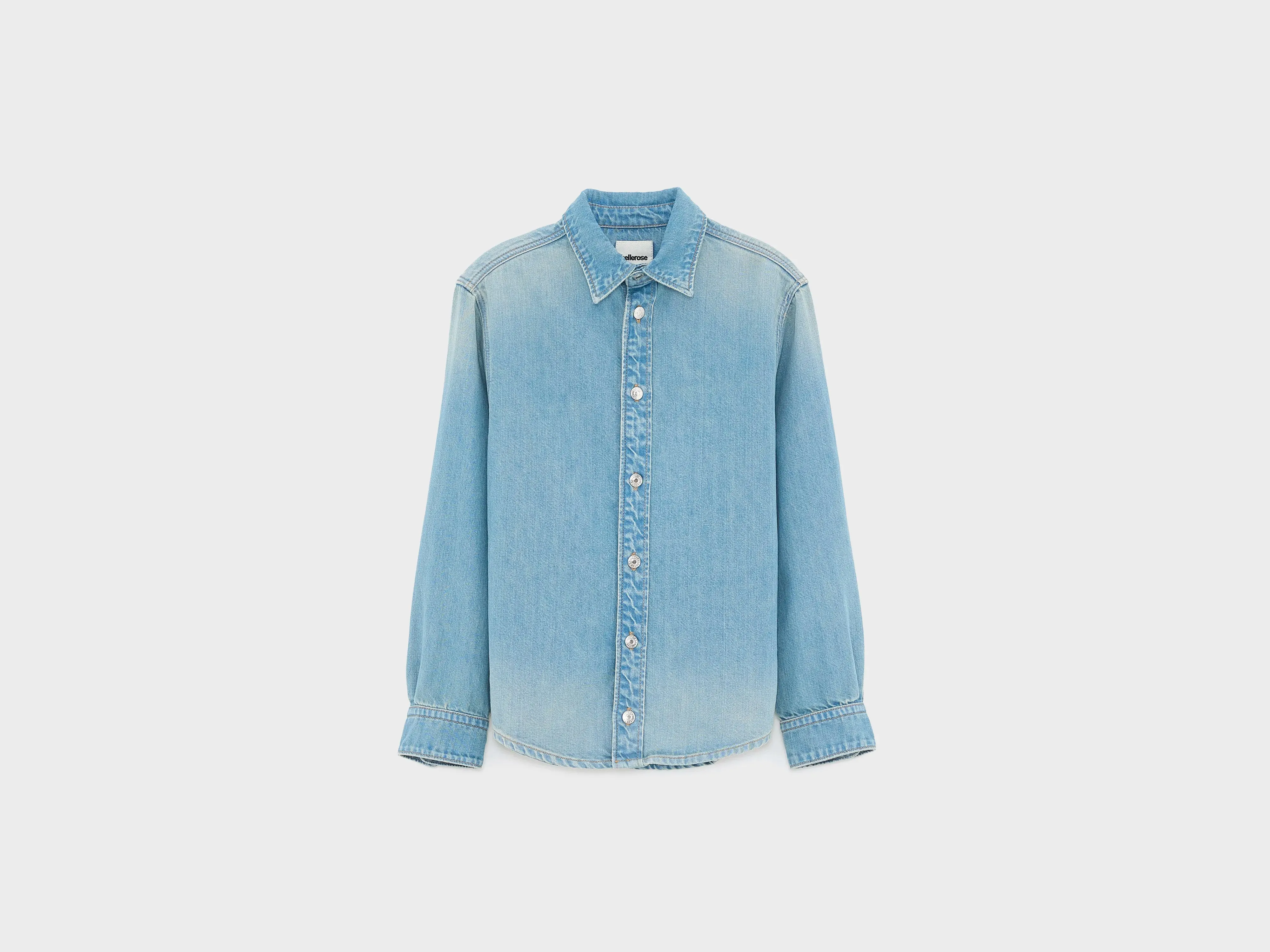 Puck oversized overshirt (261 / B / VINTAGE BLUE) sold by Bellerose