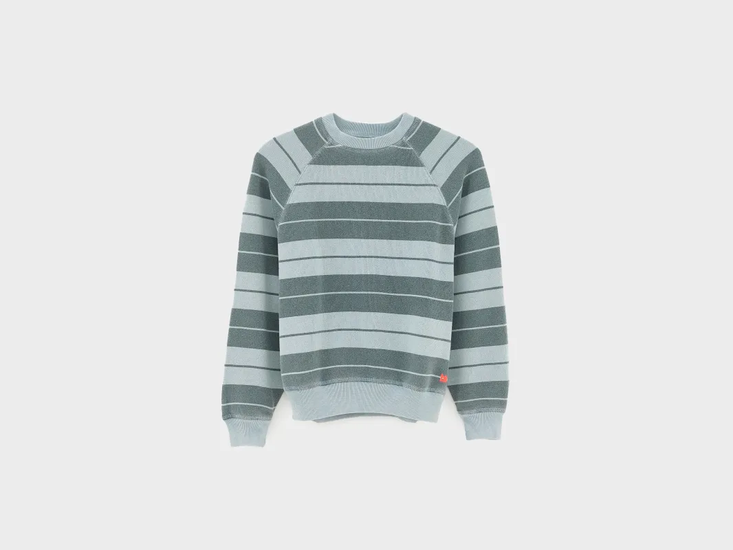 Fagolo crewneck sweatshirt (261 / B / STRIPE B) made by Bellerose