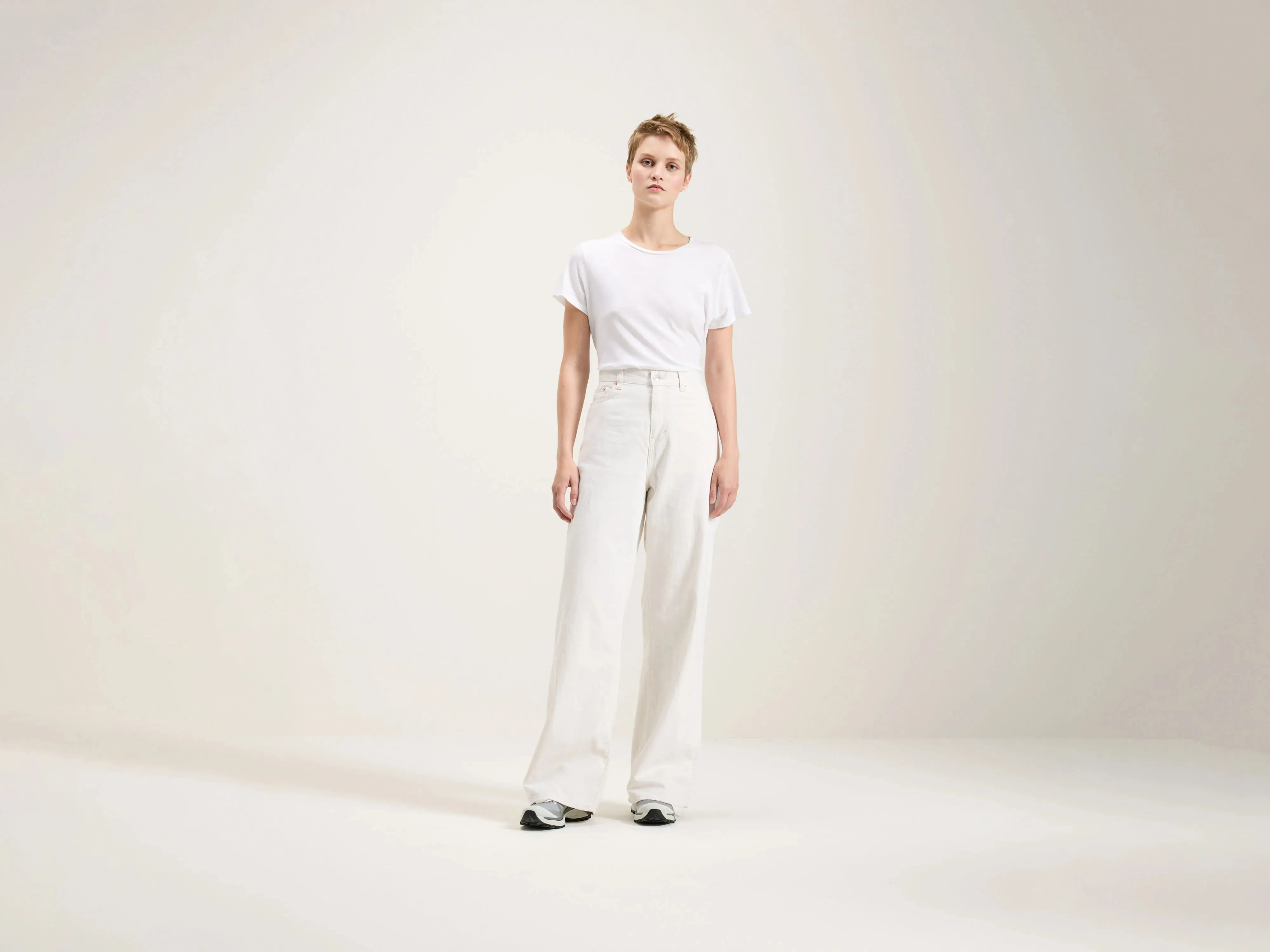 Denim N. 64 wide jeans (242 / W / VINTAGE WHITE) sold by Bellerose