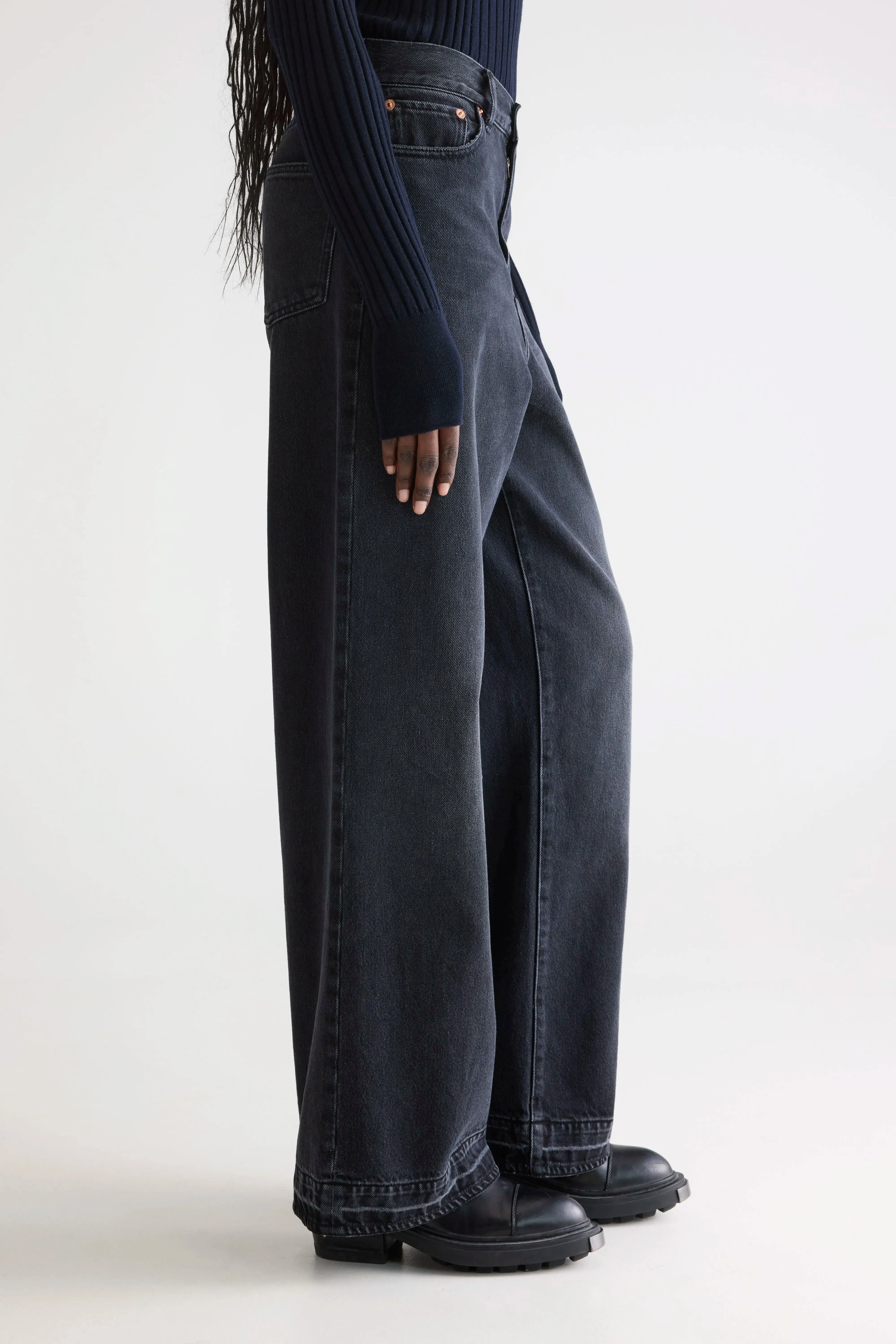 Denim N. 64 wide jeans (252 / W / USED BLACK) sold by Bellerose product image thumbnail 5