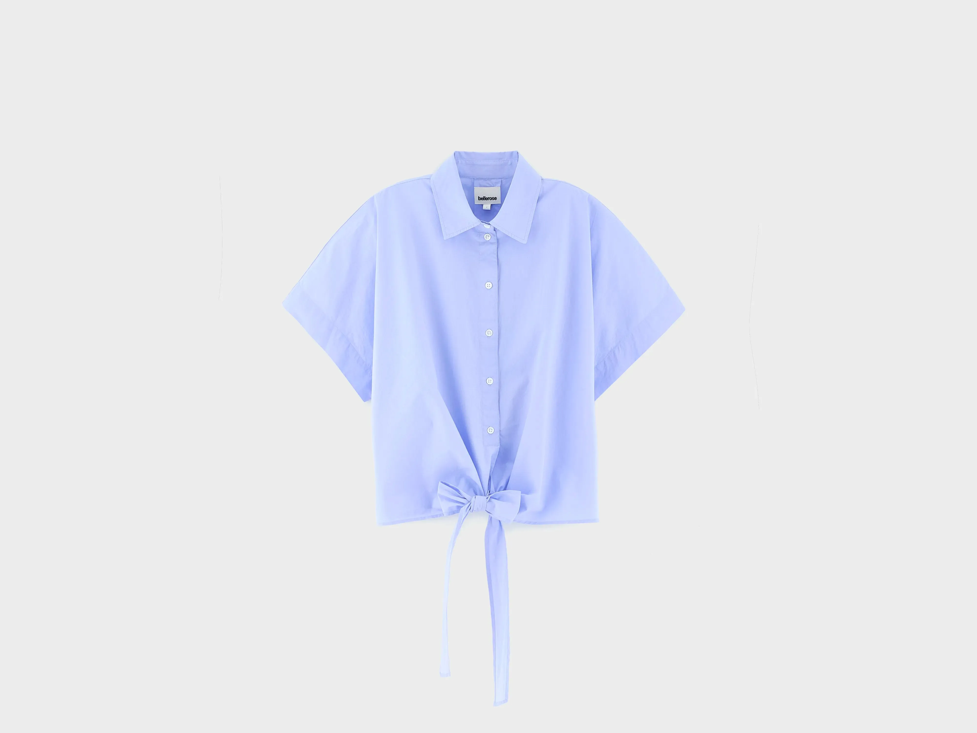 Coral tie-up blouse (261 / W / LAVENDER) sold by Bellerose