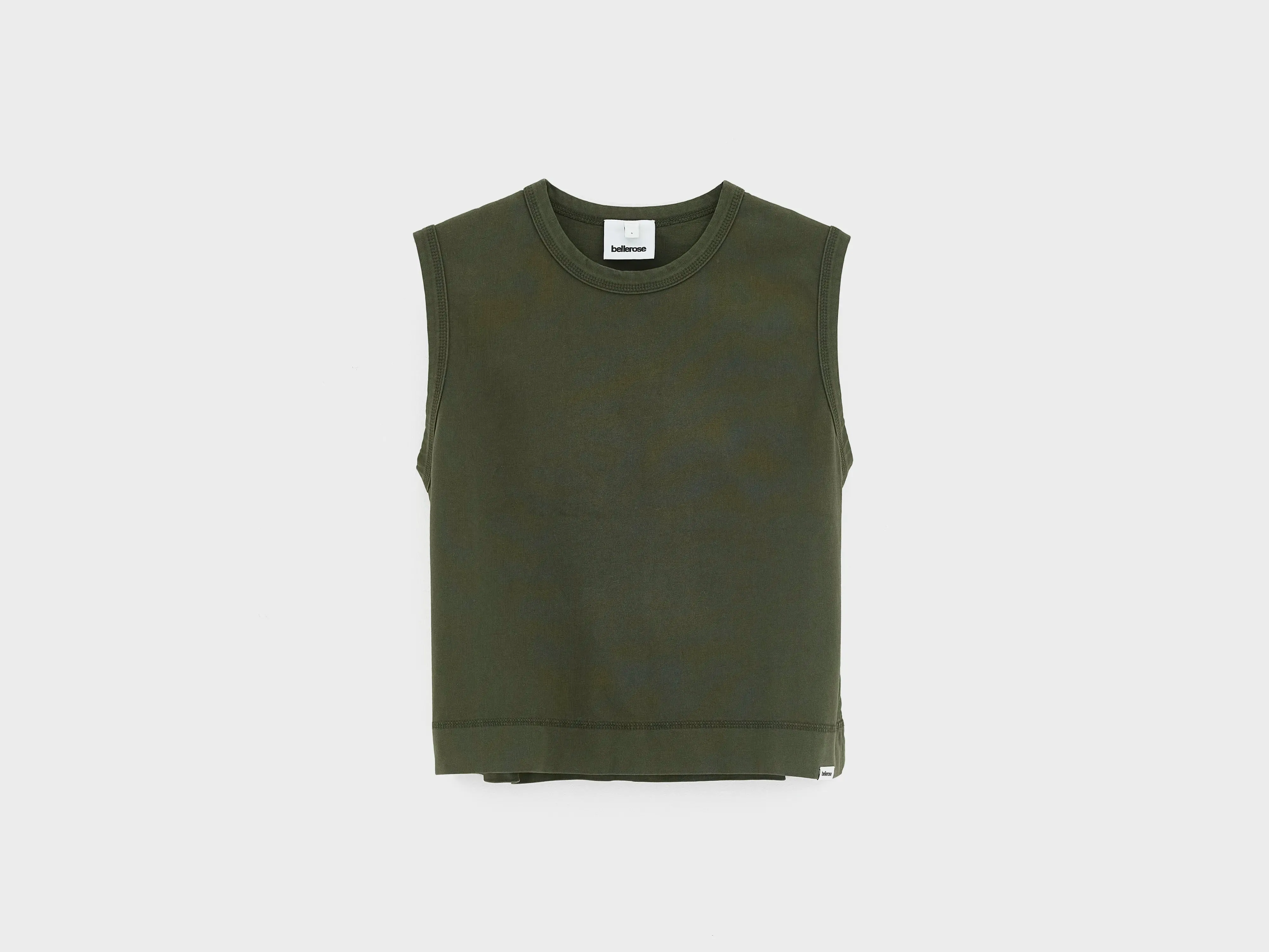 Cuare regular tank top (261 / W / MOSS) sold by Bellerose