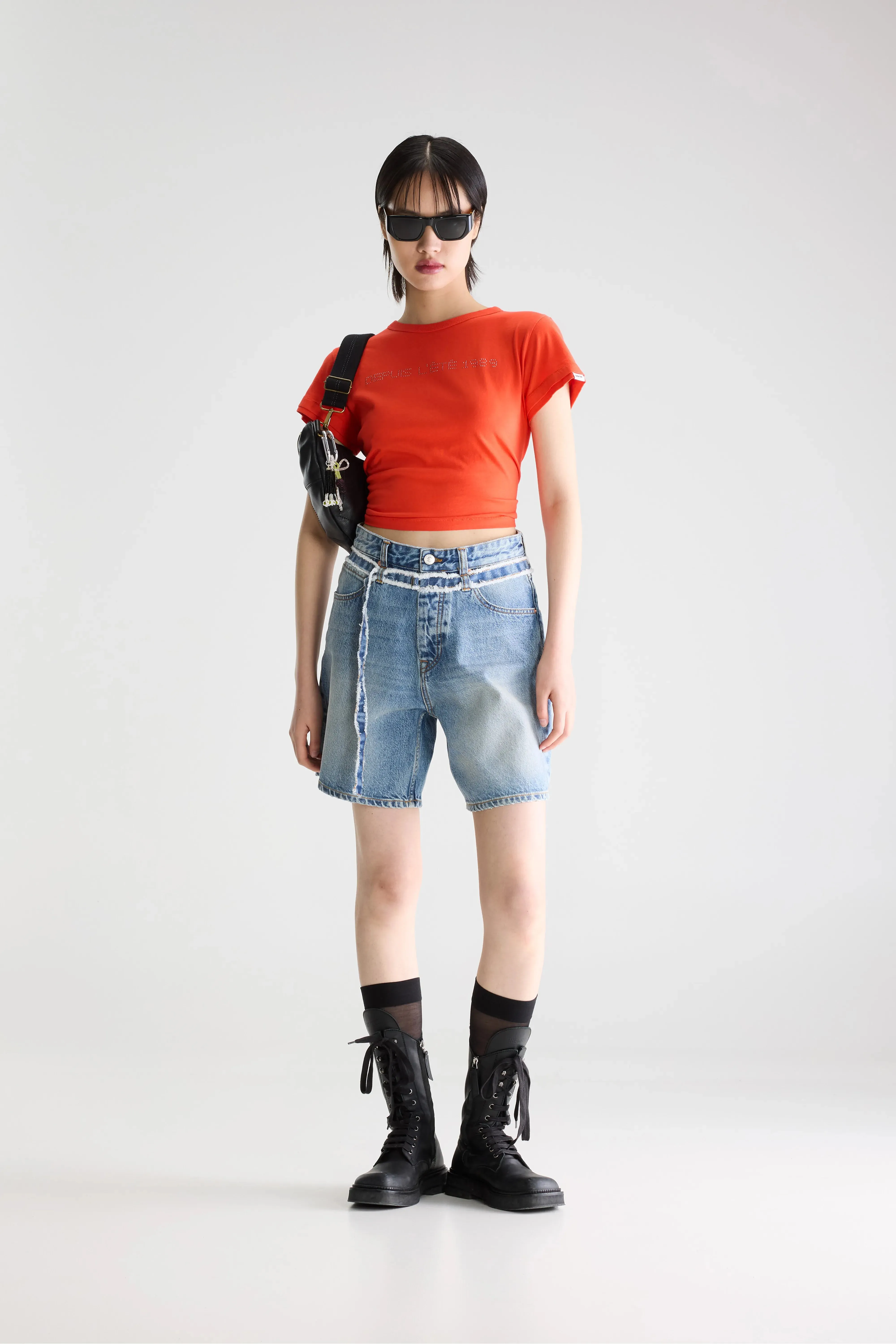 Piper boyfriend shorts (261 / W / VINTAGE LT BLUE) sold by Bellerose product image thumbnail 2