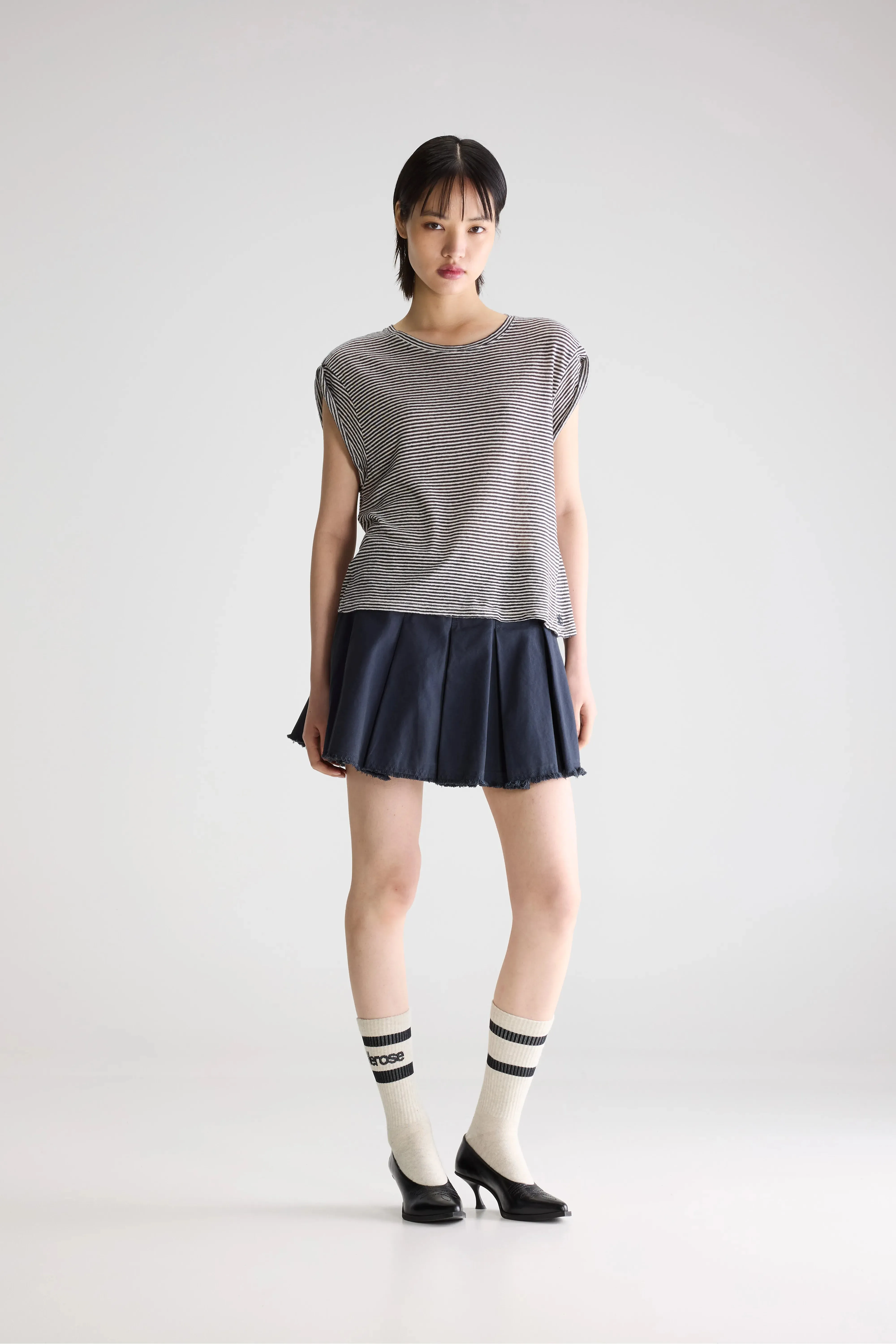 Vlyn crewneck t-shirt (261 / W / STRIPE A) sold by Bellerose product image thumbnail 3