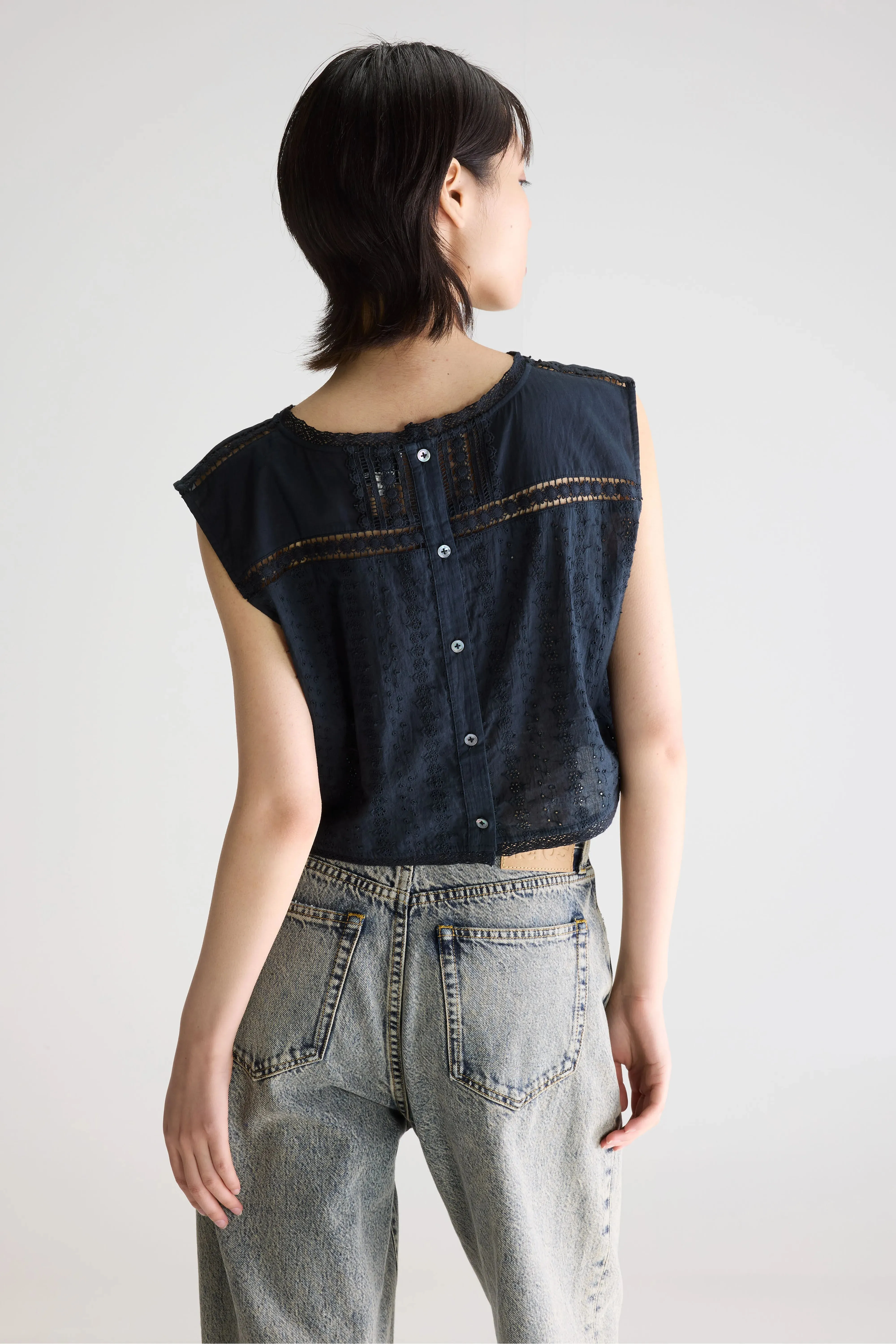 Donna embroidered blouse (261 / W / METEORITE) sold by Bellerose product image thumbnail 4