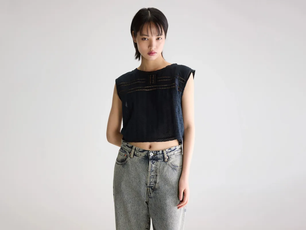 Donna embroidered blouse (261 / W / METEORITE) made by Bellerose