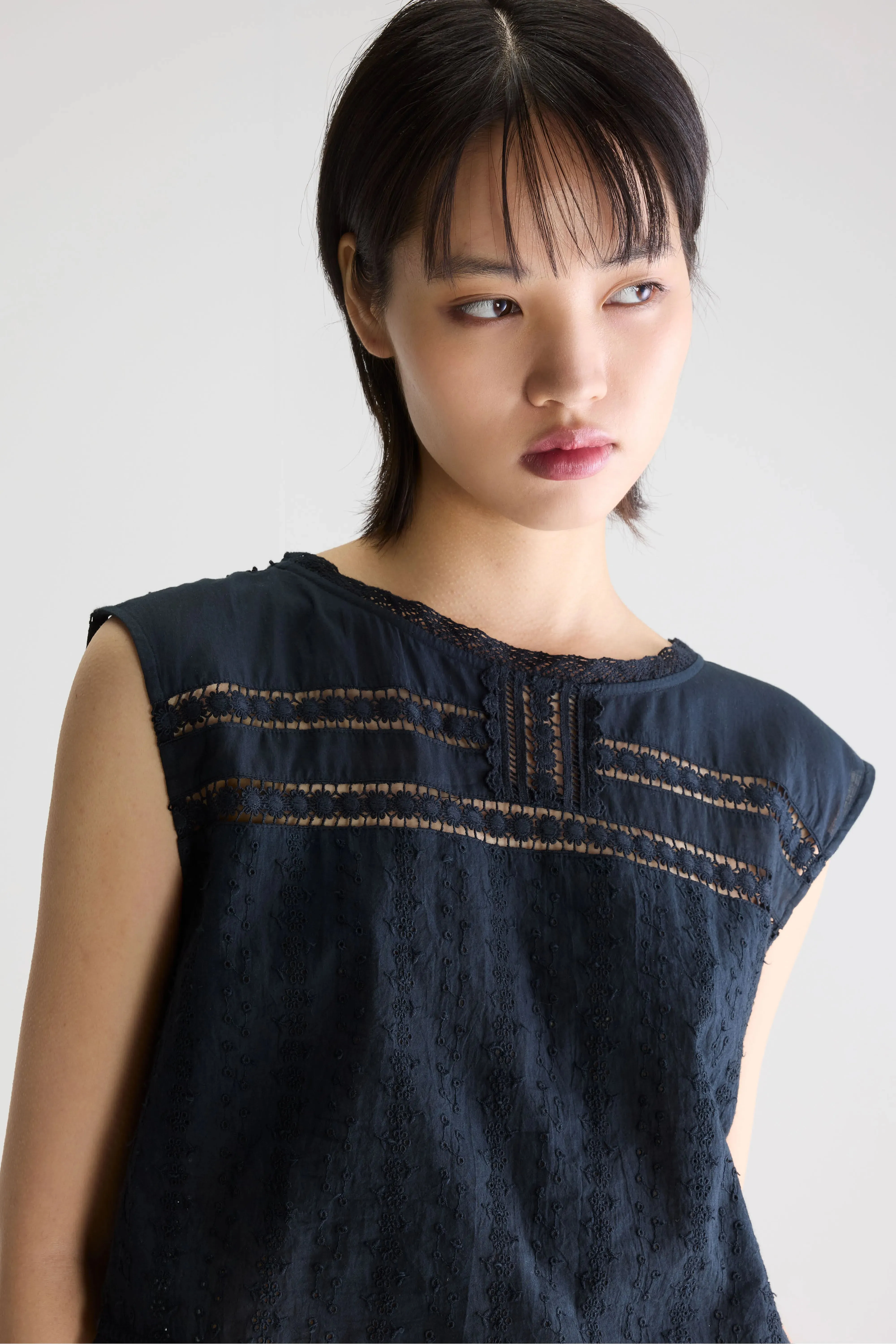 Donna embroidered blouse (261 / W / METEORITE) sold by Bellerose product image thumbnail 5