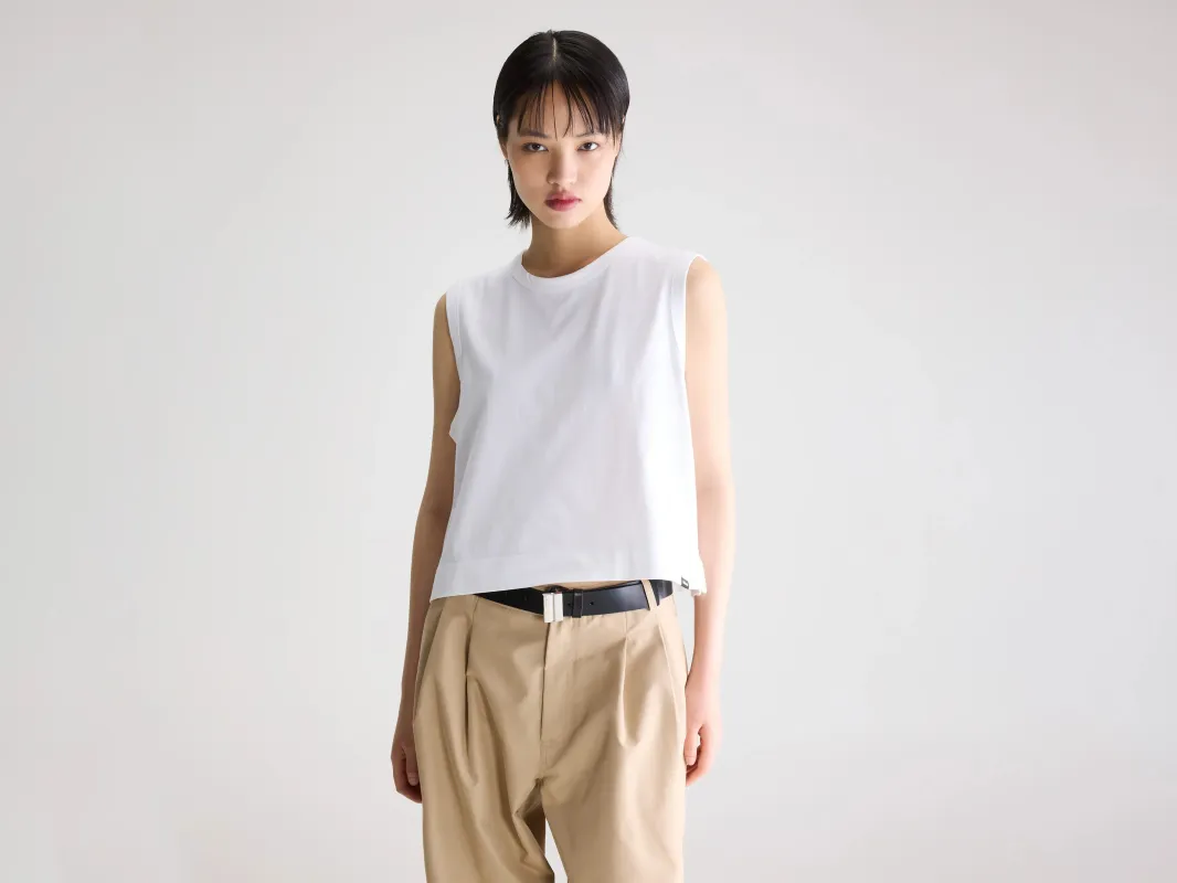 Cuare regular tank top (261 / W / WHITE) made by Bellerose