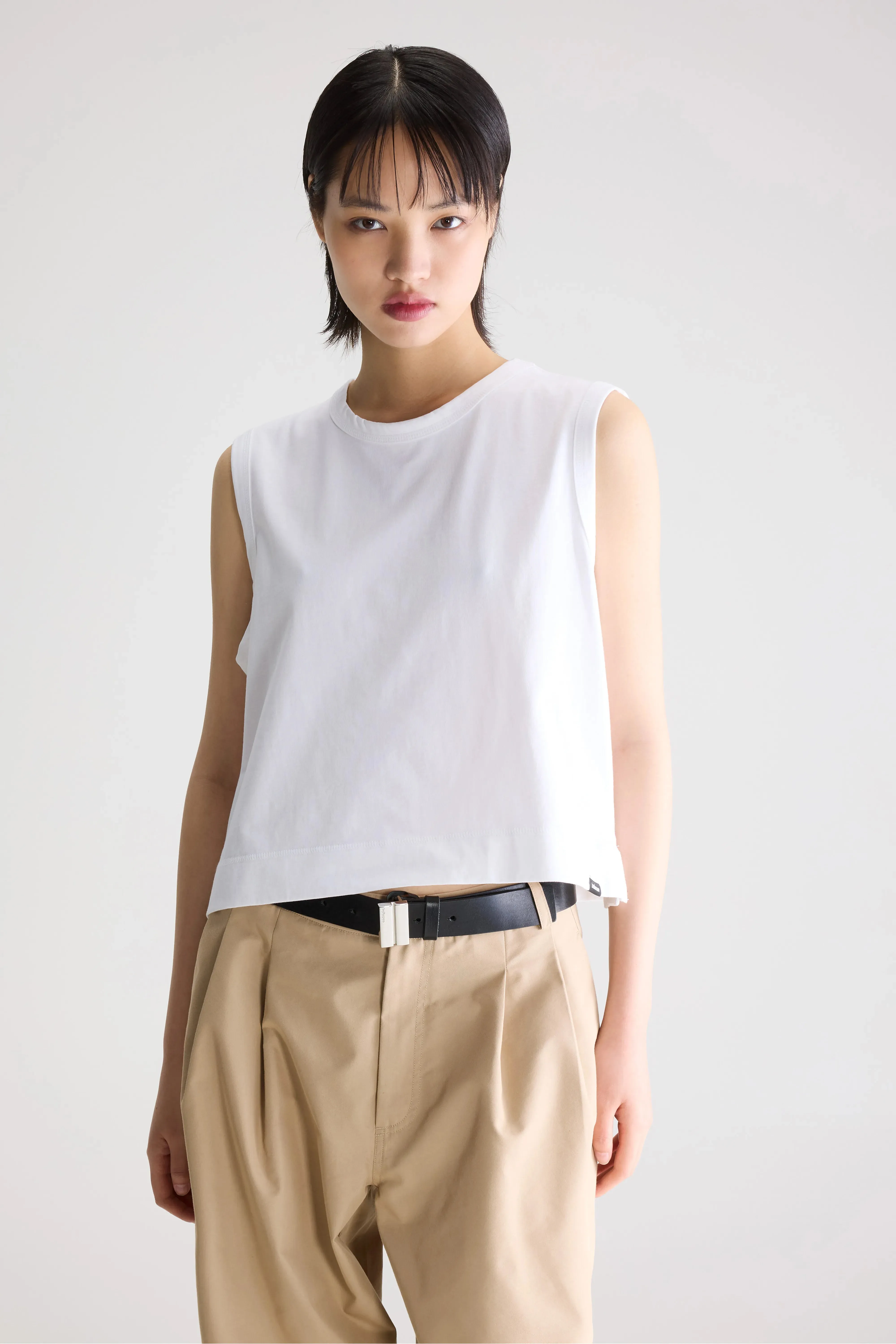 Cuare regular tank top (261 / W / WHITE) sold by Bellerose product image thumbnail 2