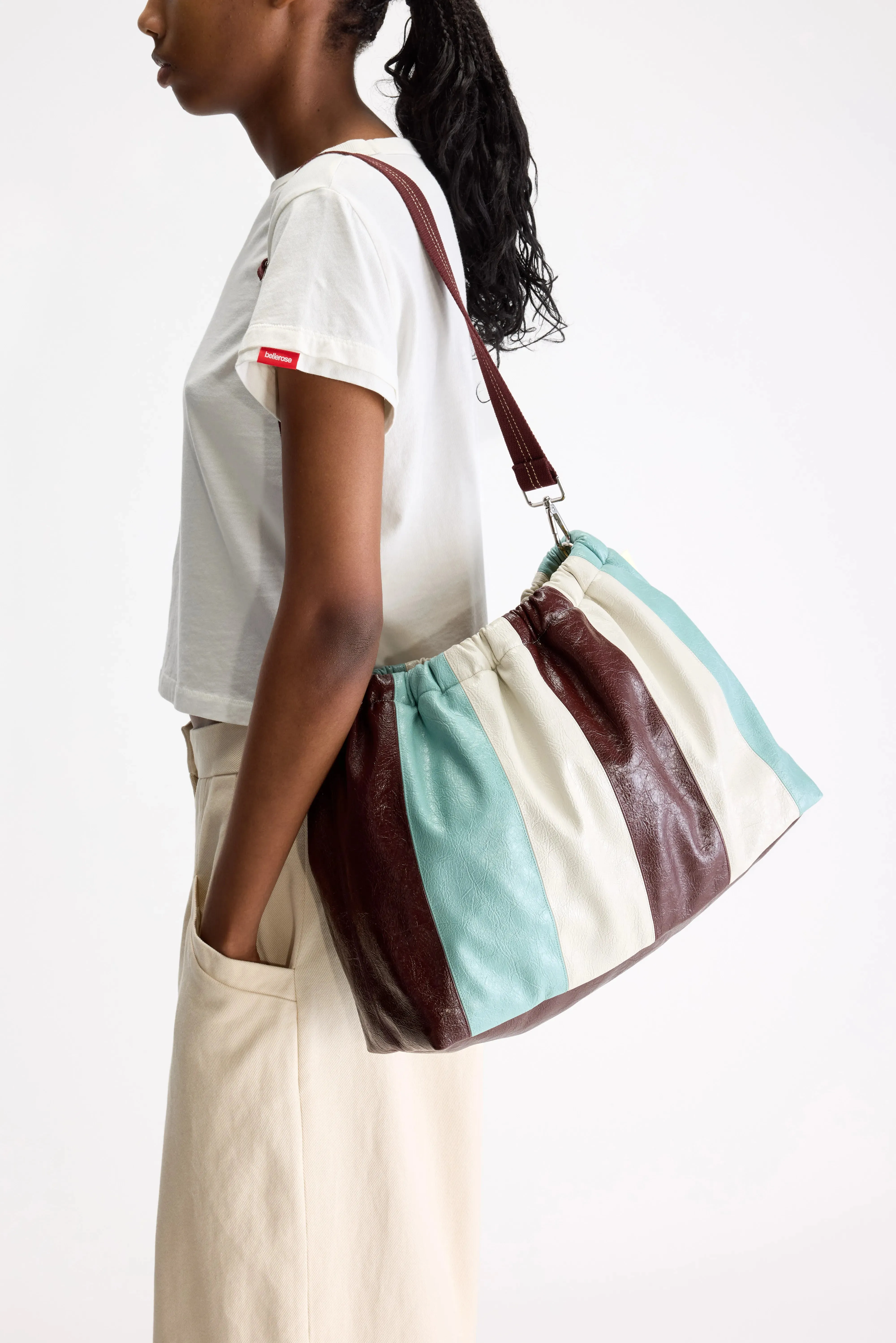 Hobby crossbody bag (261 / W / STRIPE B) sold by Bellerose product image thumbnail 3