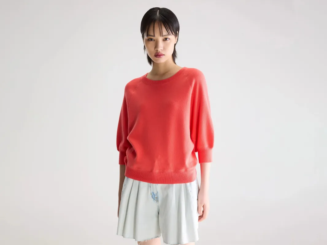 Anglet crewneck sweater (261 / W / CORAIL) sold by Bellerose