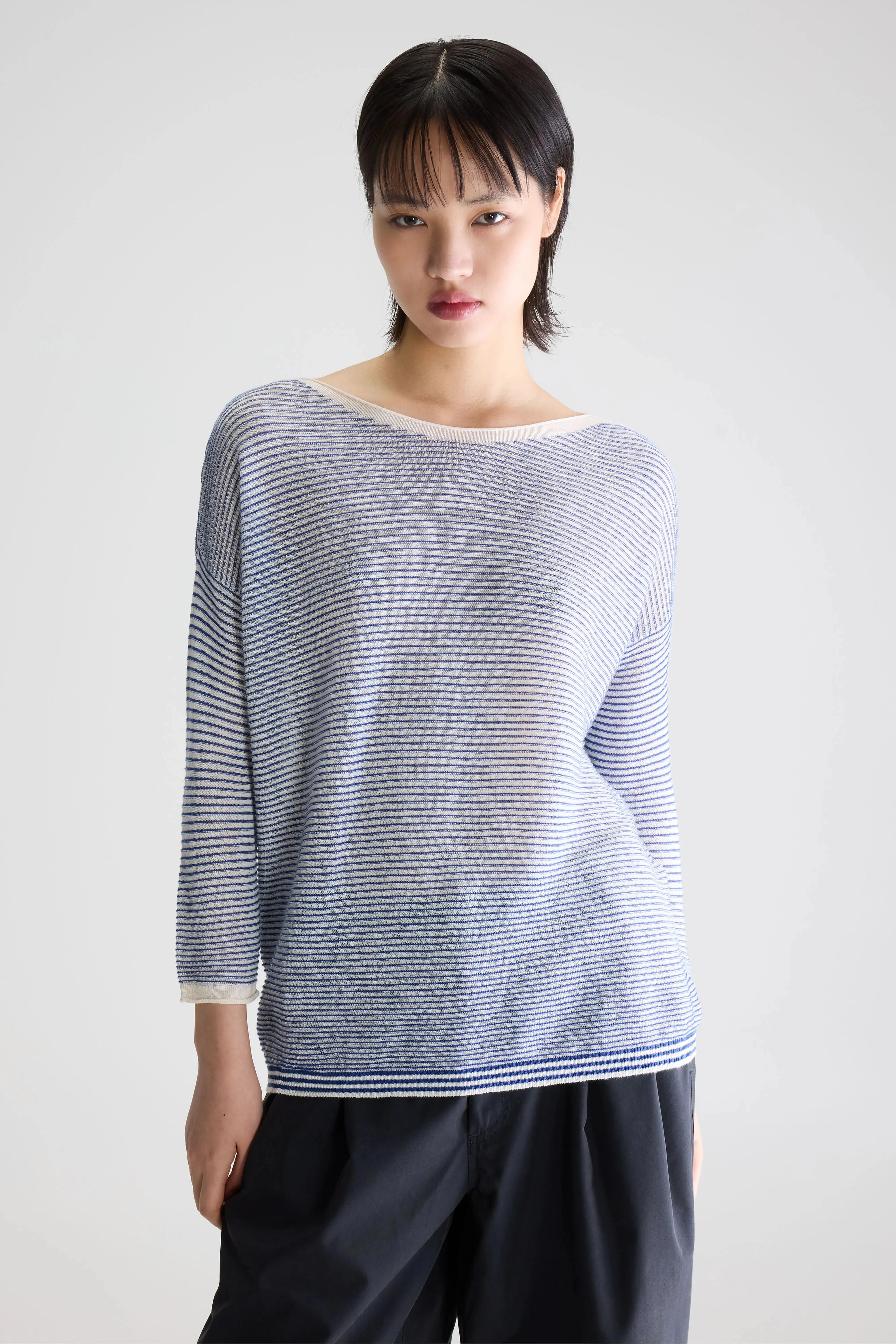 Neep boat-neck sweater (261 / W / STRIPE A) sold by Bellerose product image thumbnail 2