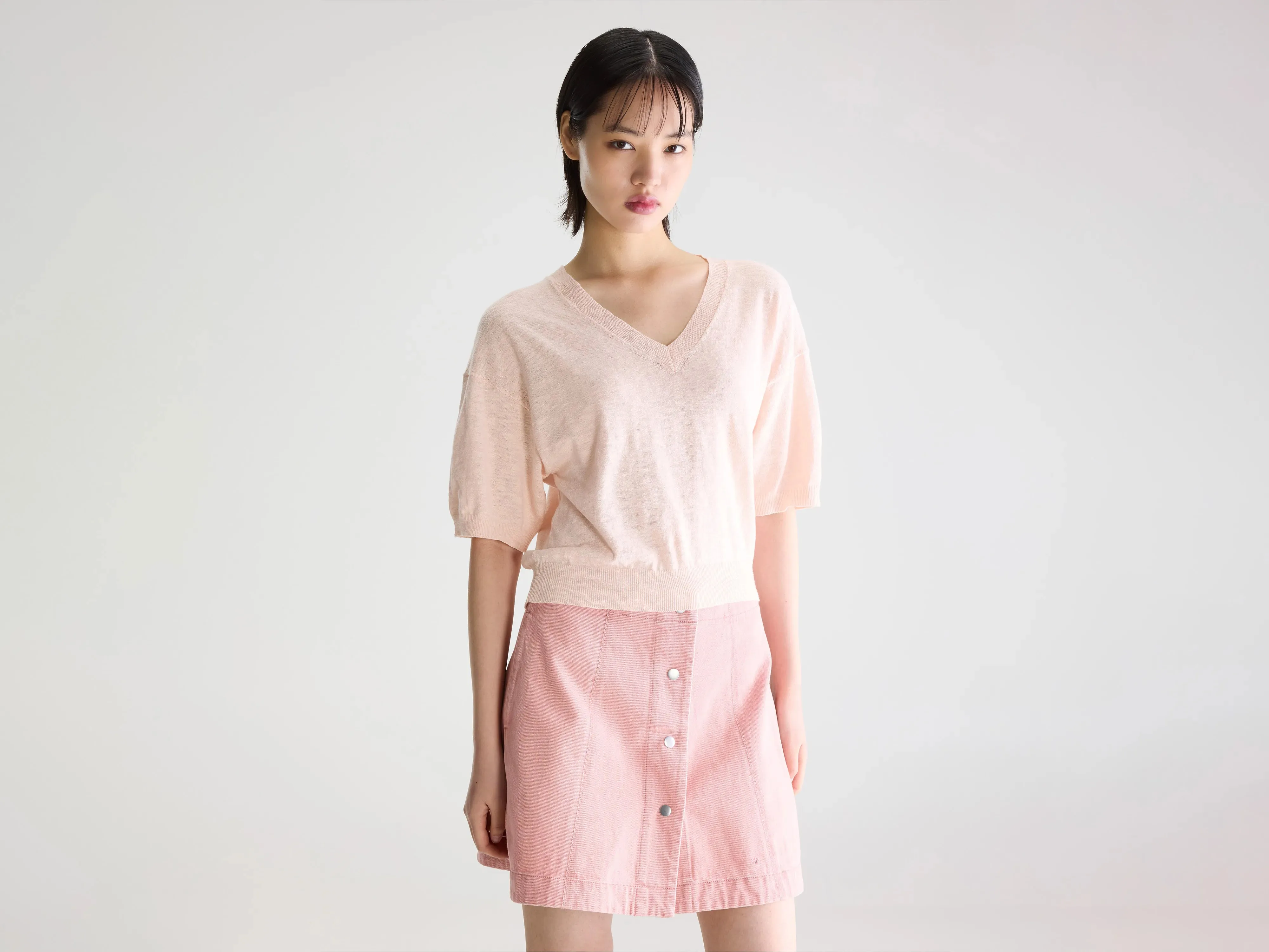 Dadif v-neck sweater (261 / W / BABE) sold by Bellerose